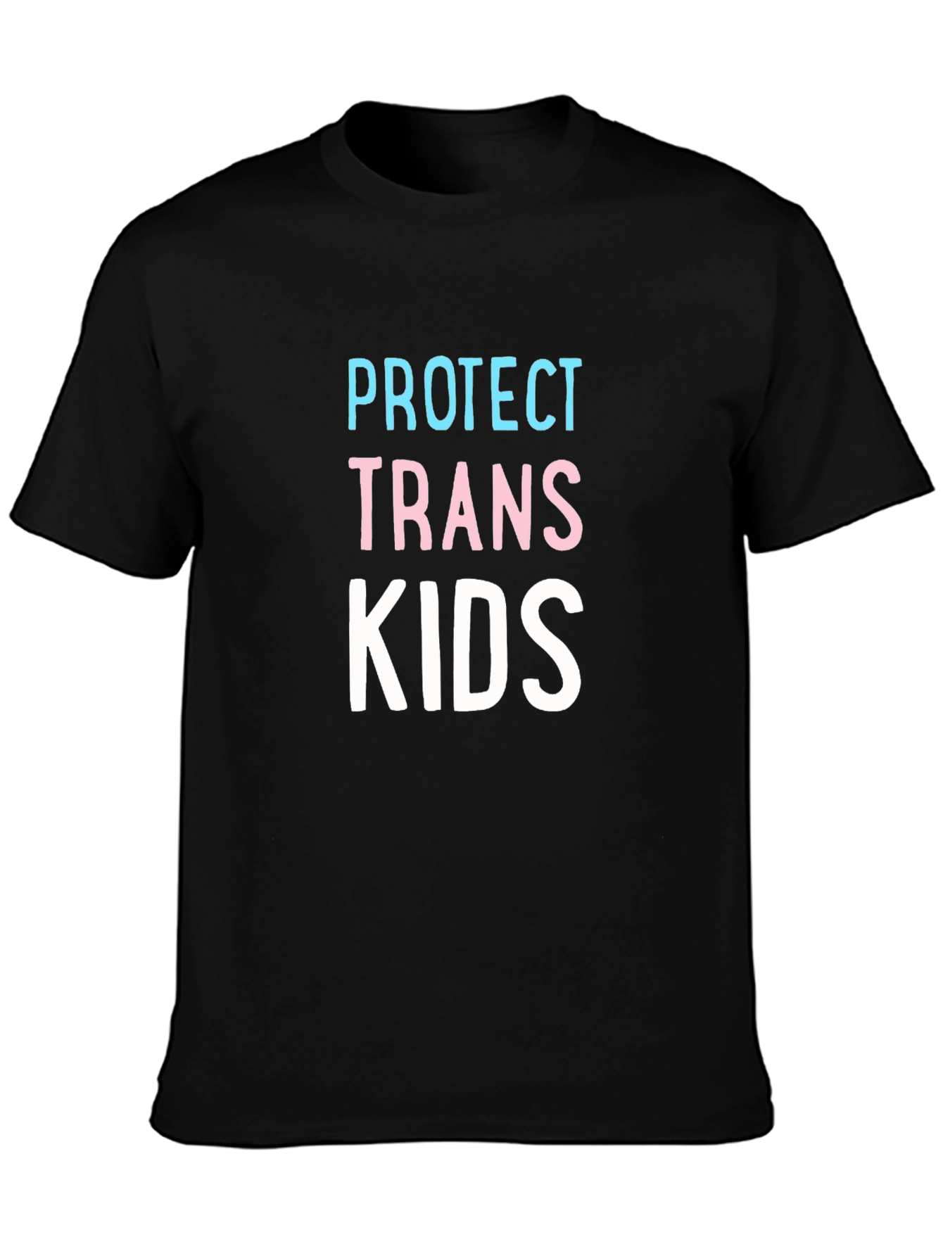Black Protect Trans Kids Graphic Tee - Black view 3