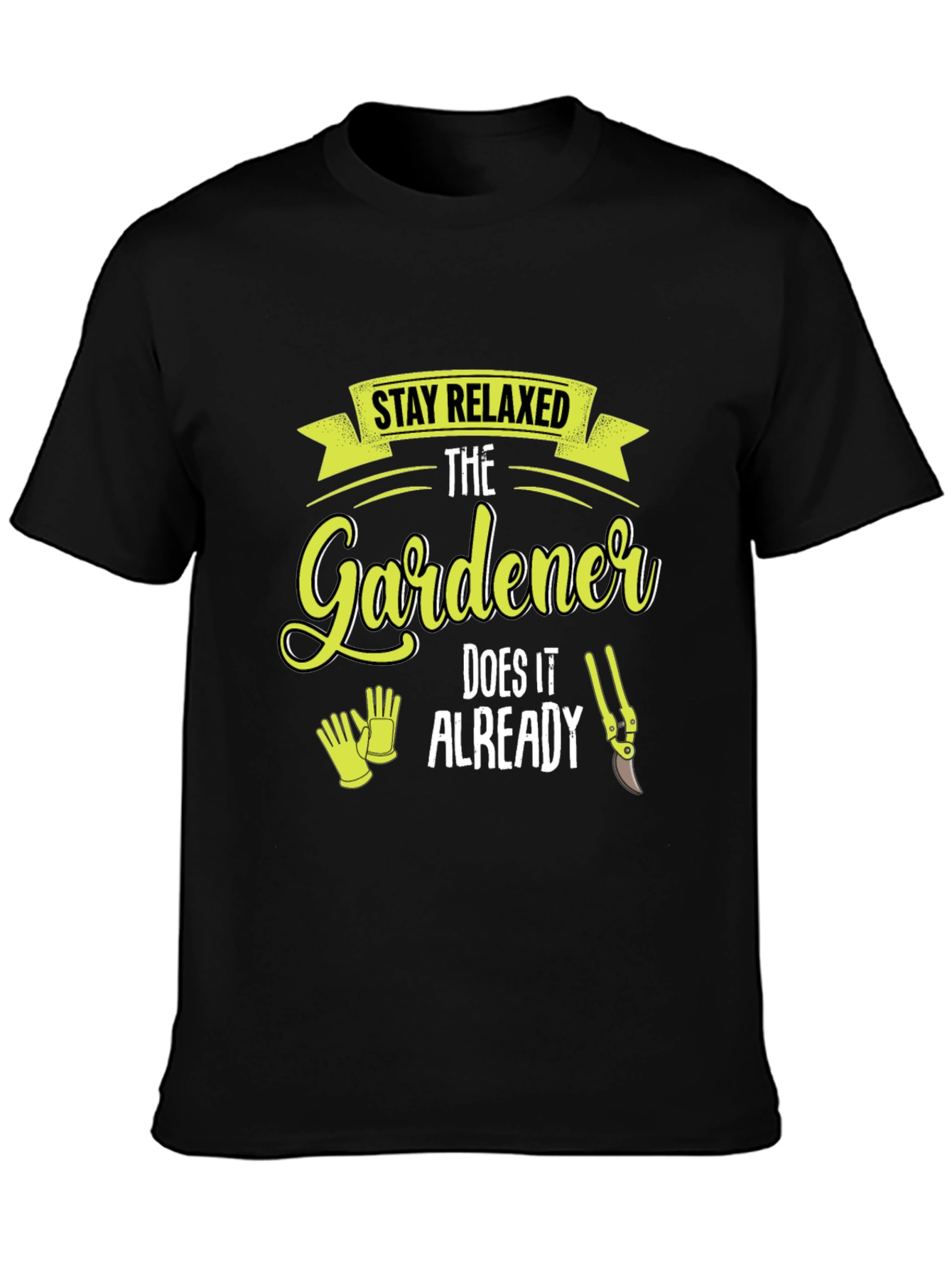 Black Stay Relaxed Gardener T-Shirt - Gardening Apparel view 3