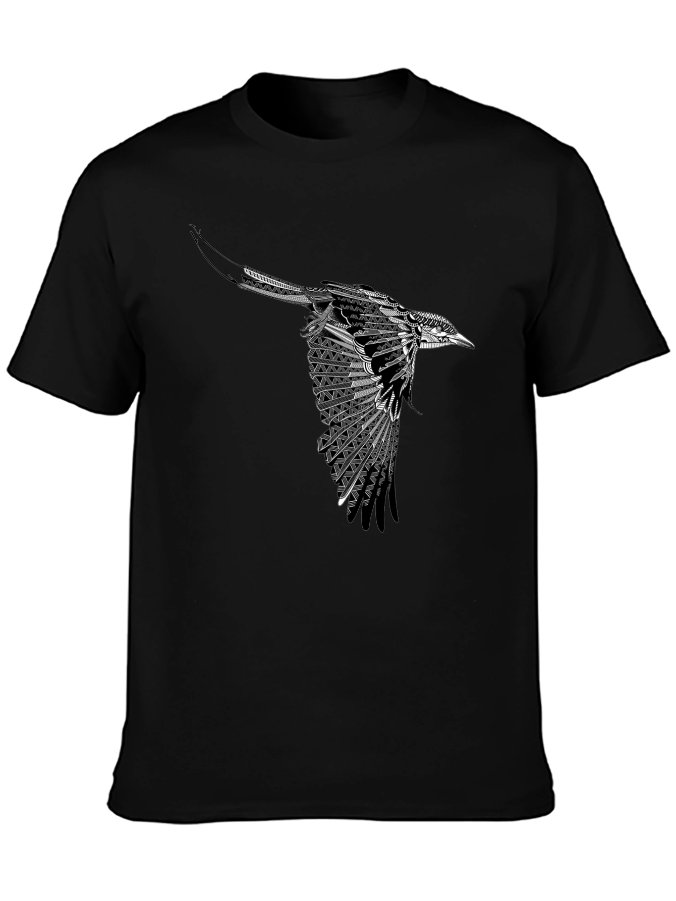 Black Bird Graphic Tee - Stylish Men's T-Shirt - 3