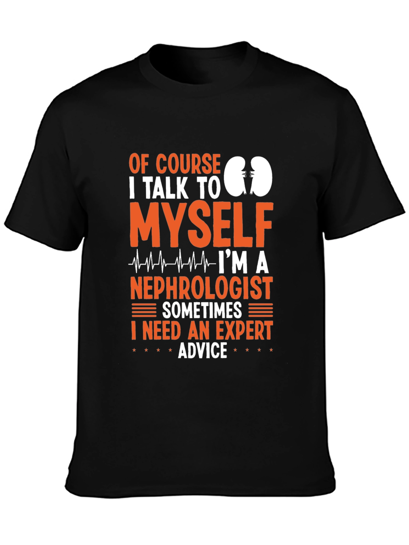 Black Nephrologist Expert Advice Graphic Tee view 3