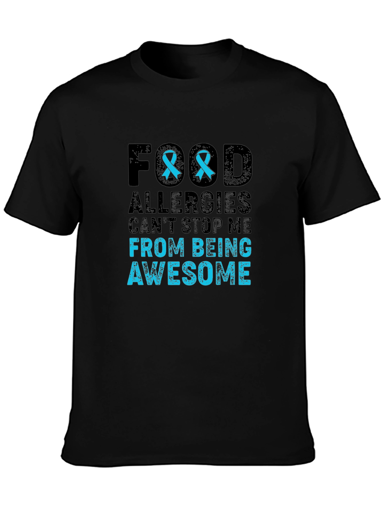 Black Food Allergies Awareness T-Shirt - Awesome! view 3