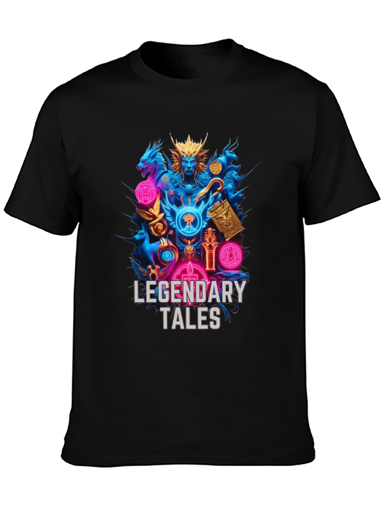 Black Legendary Tales Graphic Tee view 3