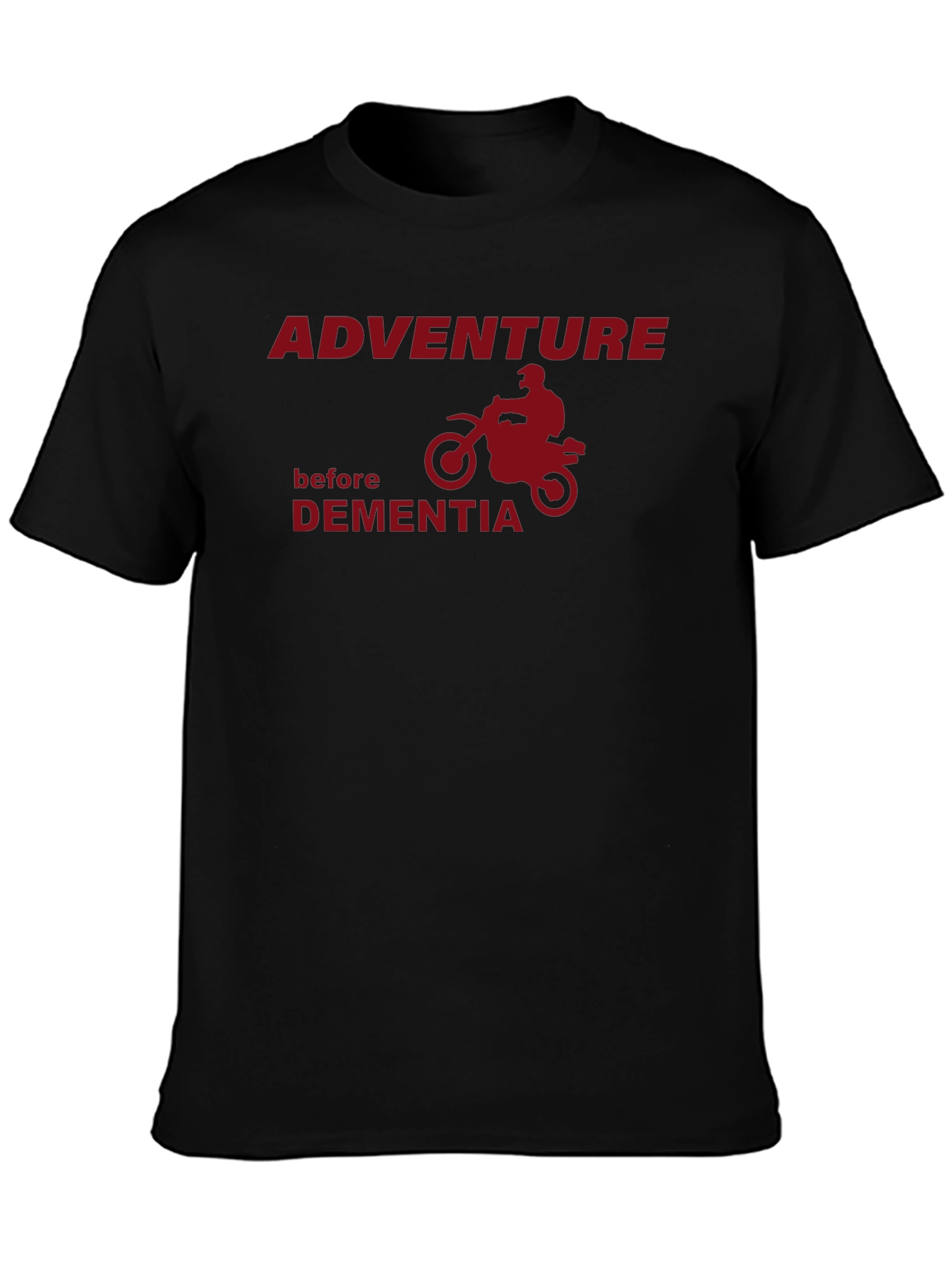 Black Adventure Before Dementia T-Shirt view 3