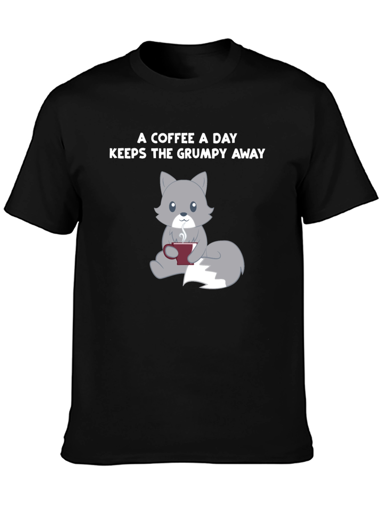 Black Coffee & Grumpy Away T-Shirt view 3