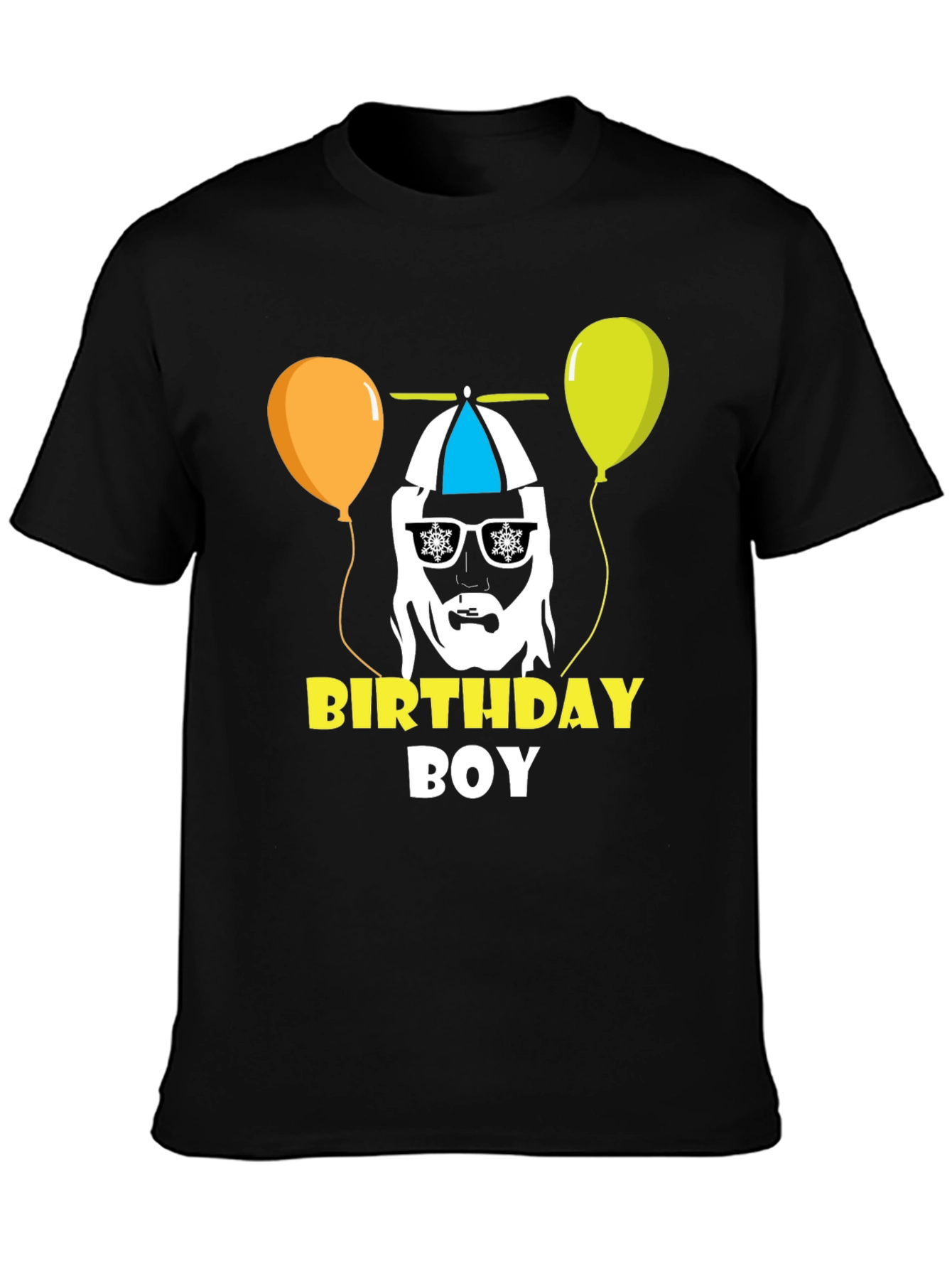 Black Birthday Boy Graphic Tee - Fun Party Shirt view 3