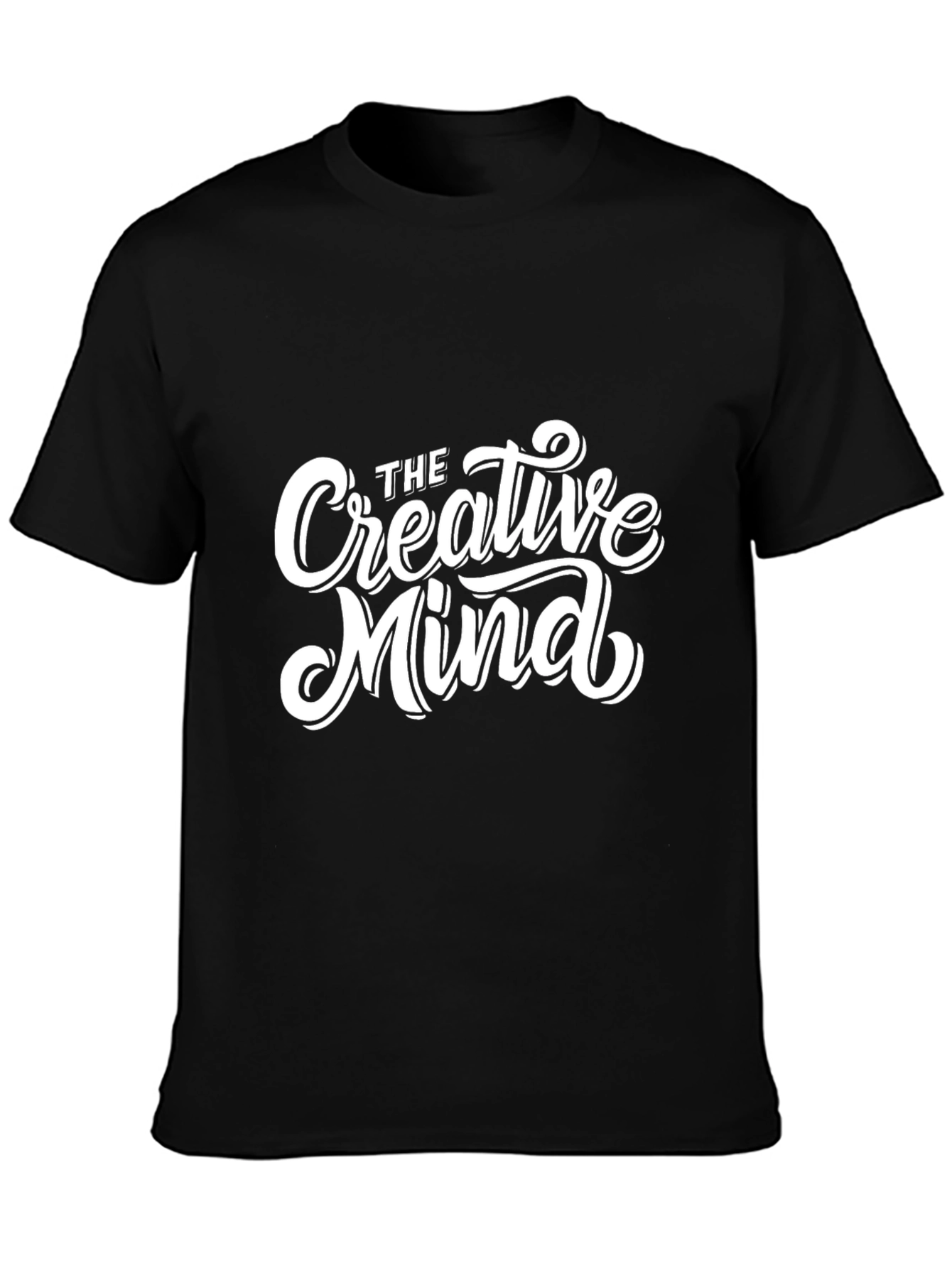 Black The Creative Mind Graphic T-Shirt view 3