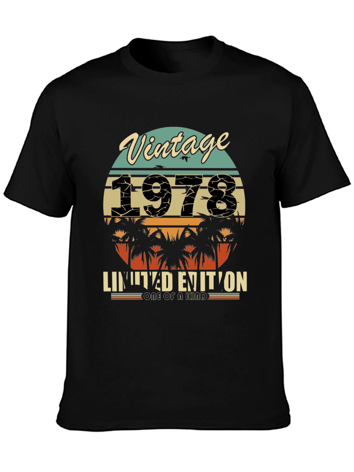 Black Vintage 1978 Limited Edition T-Shirt view 3