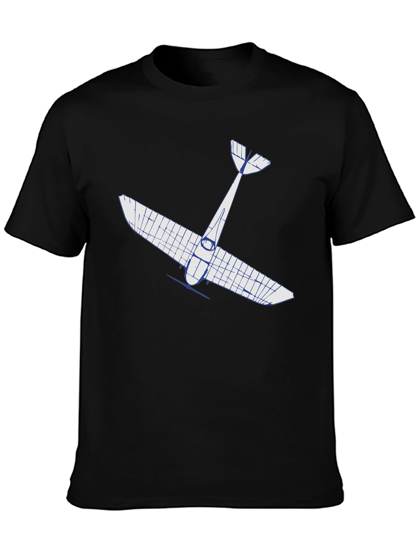 Black Airplane Graphic Tee - Pilot Gift view 3