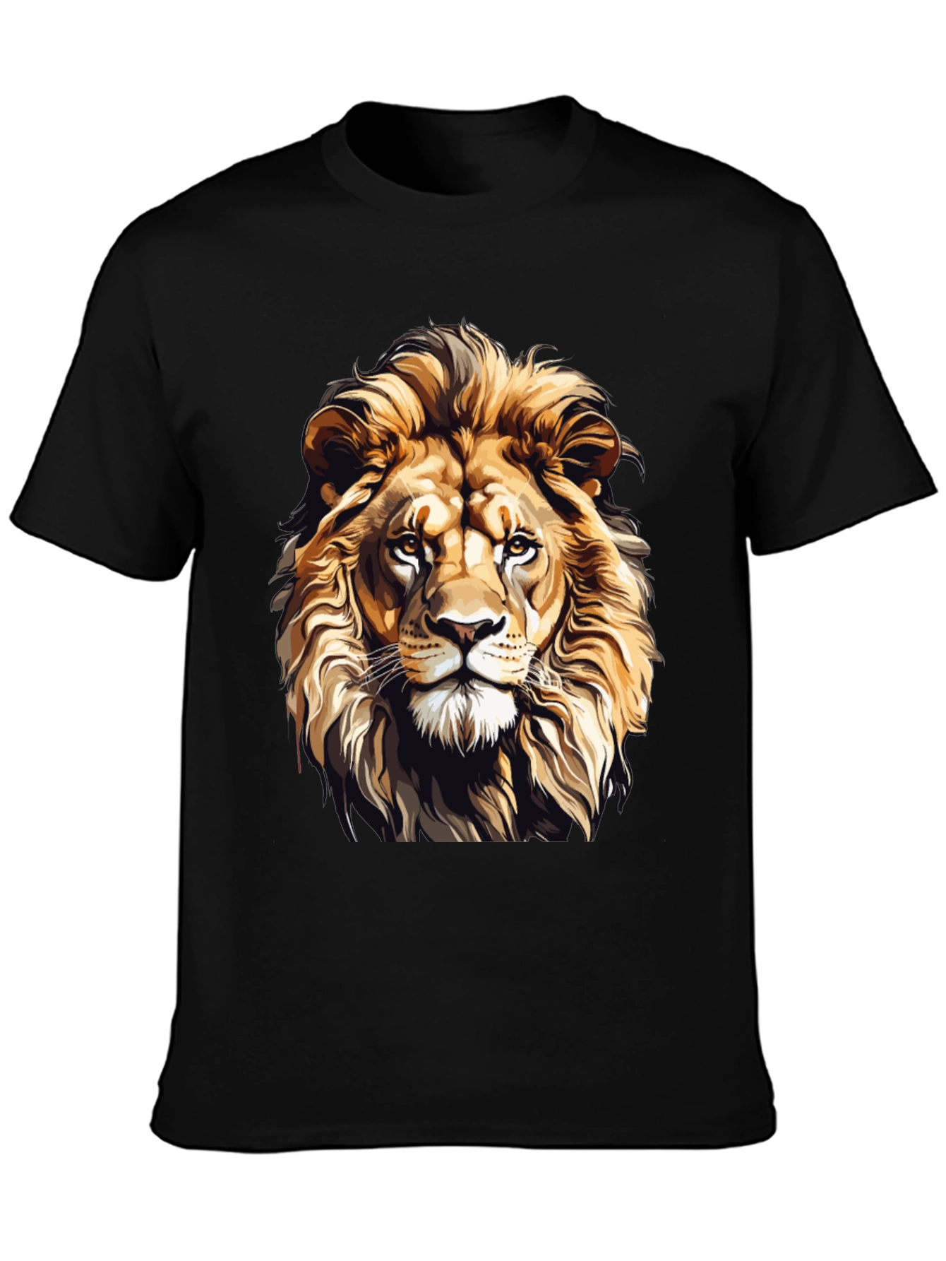 Black Lion Graphic T-Shirt - Fierce Style view 3