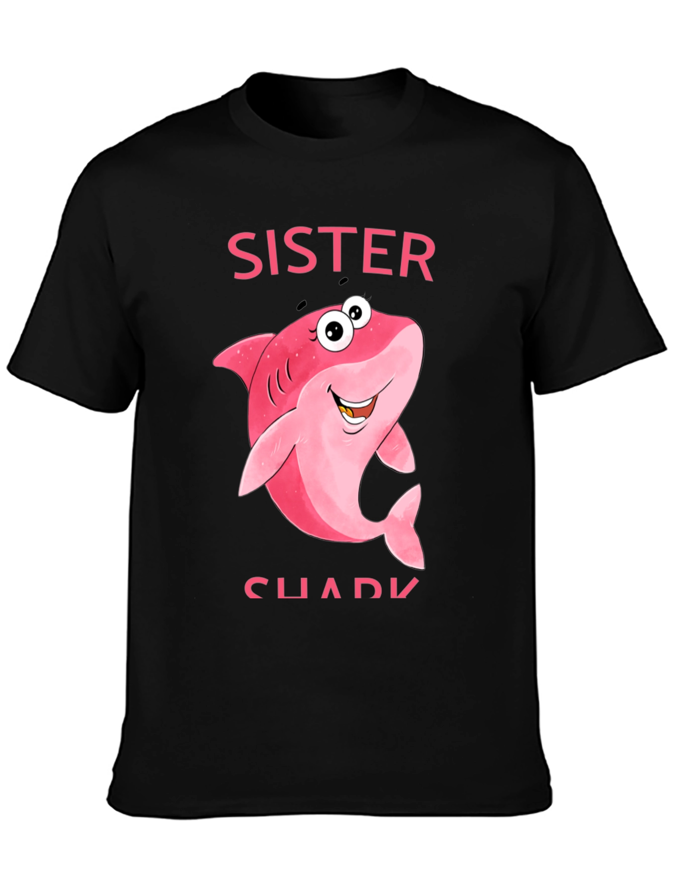 Sister Shark T-Shirt - Cute Cartoon Shark Tee - 3