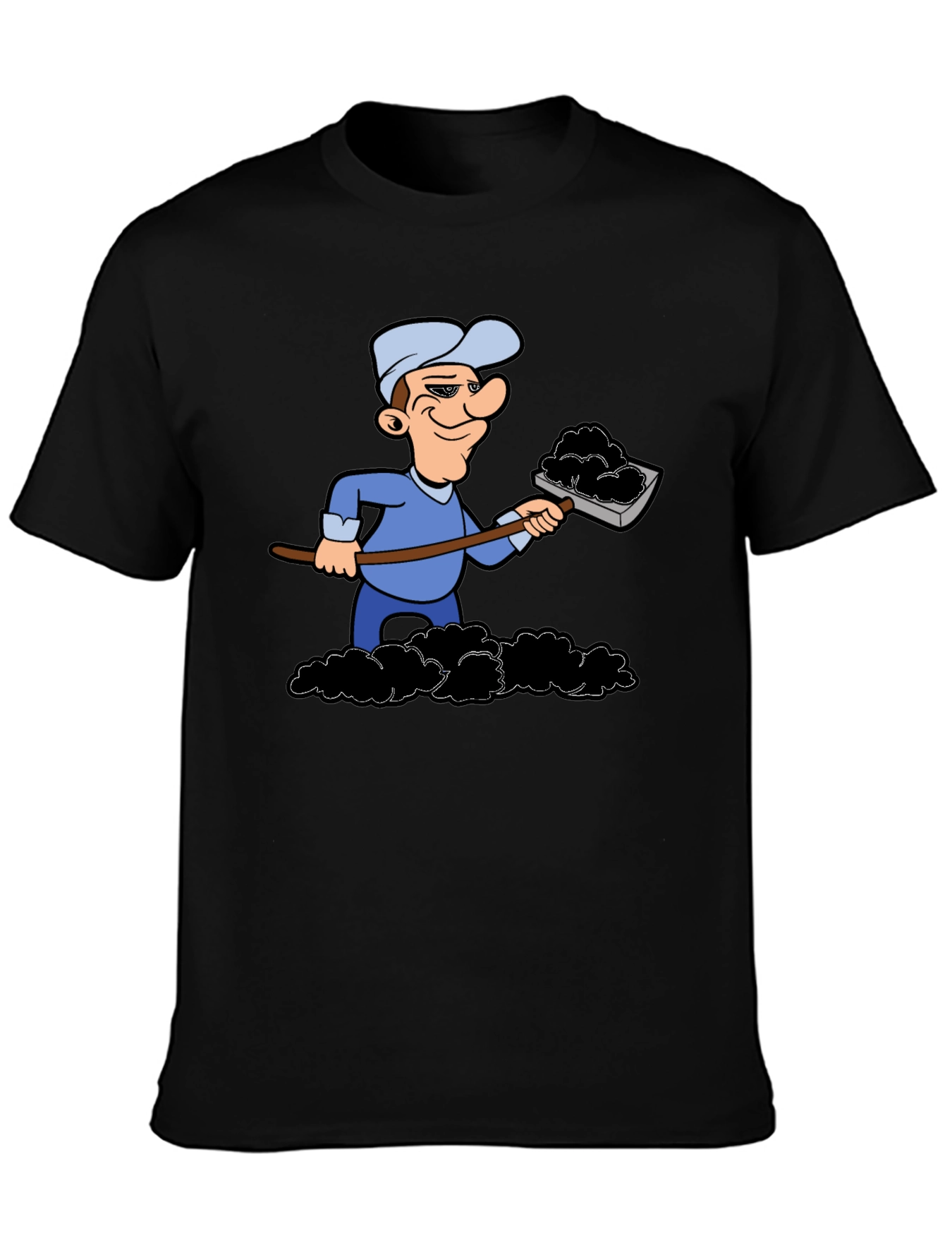 Black Coal Miner Graphic T-Shirt view 3
