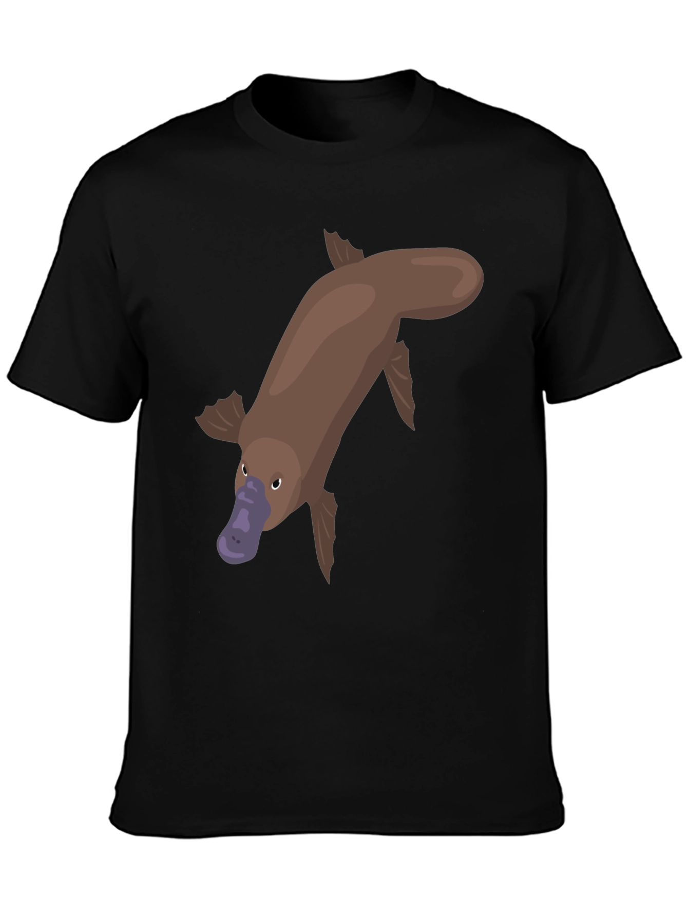 Black Platypus Graphic Tee - Unique Animal Shirt view 3