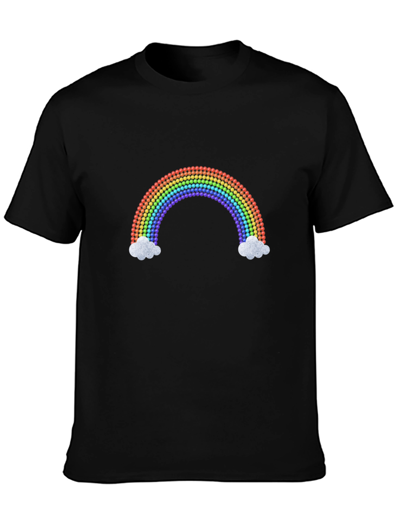 Black Rainbow Graphic Tee - Casual Style view 3