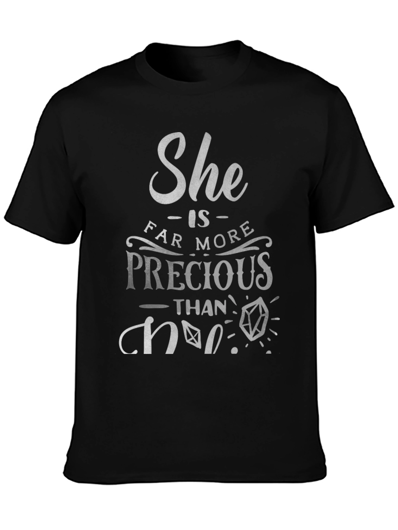 Black She Is More Precious Than Rubies T-Shirt view 3