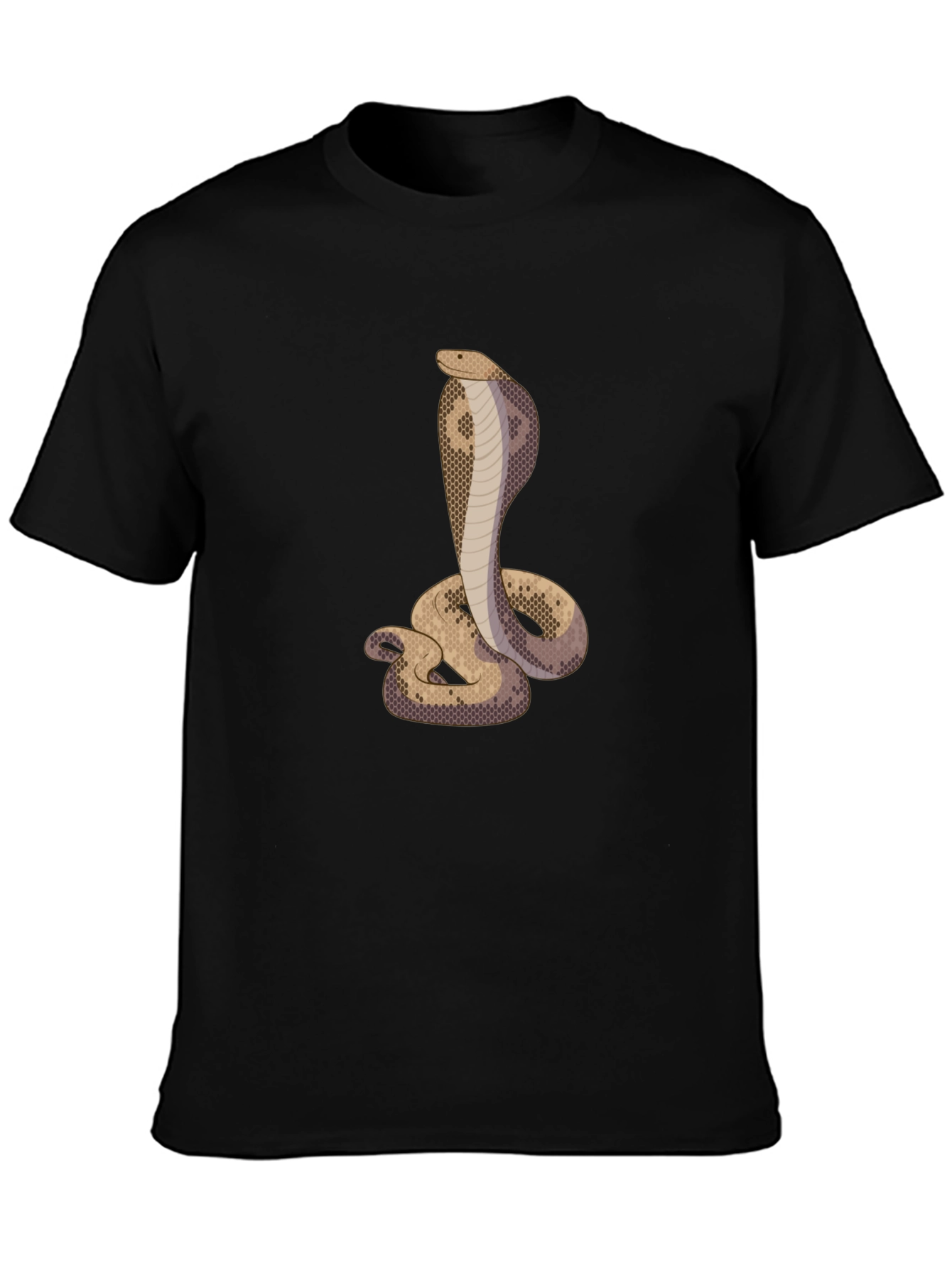 Black Cobra Graphic Tee - Men's Black T-Shirt view 3