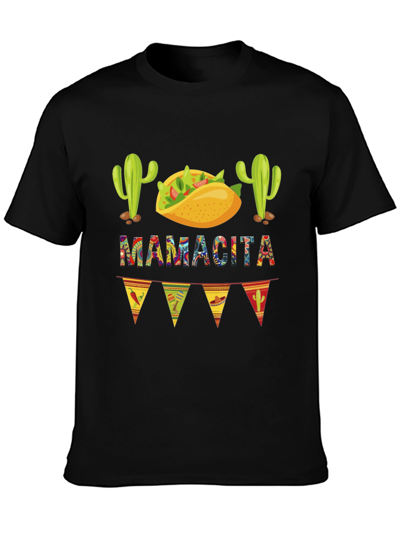 Black Mamacita Taco Fiesta Graphic Tee view 3
