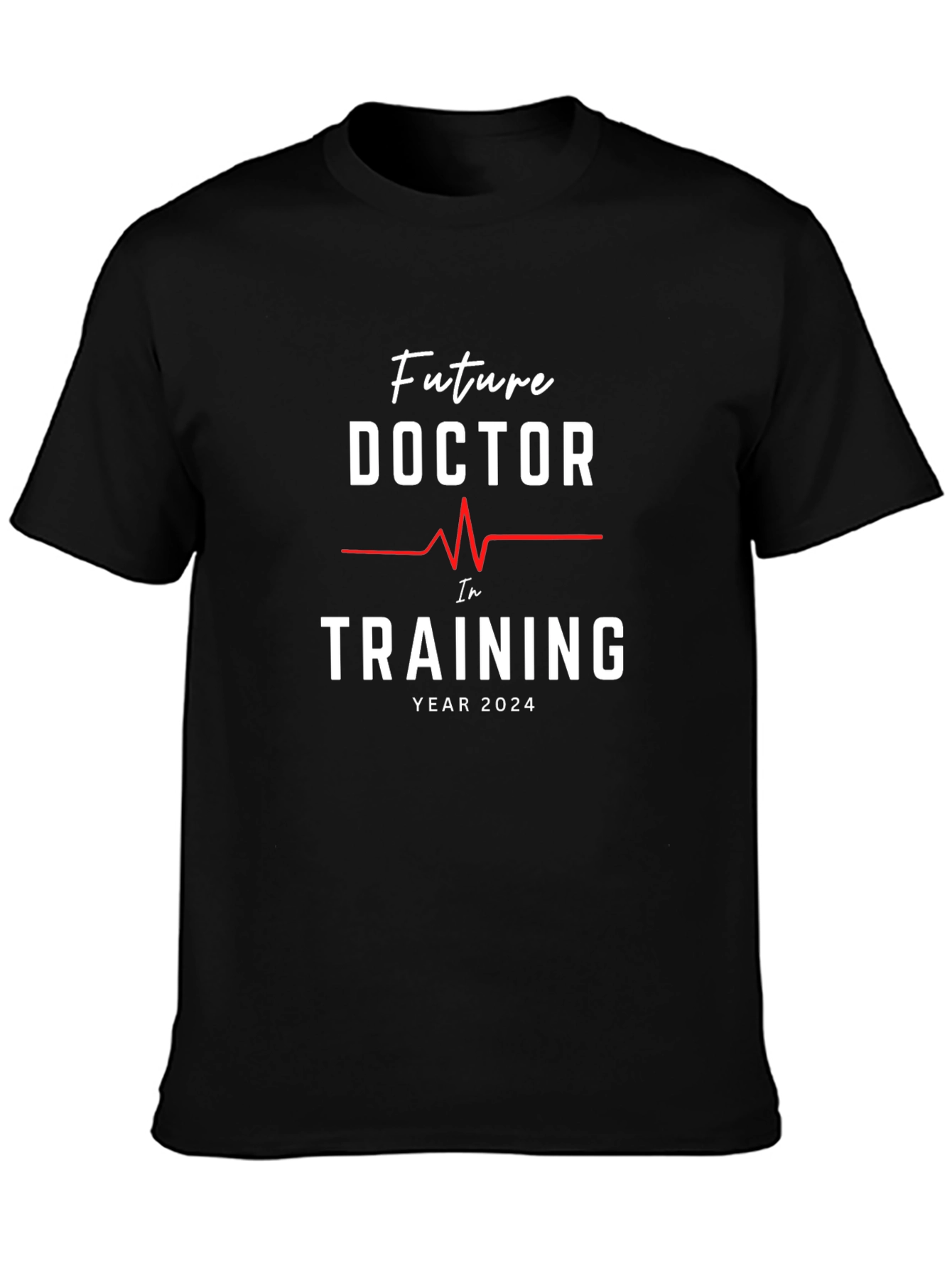 Black Future Doctor in Training 2024 T-Shirt view 3