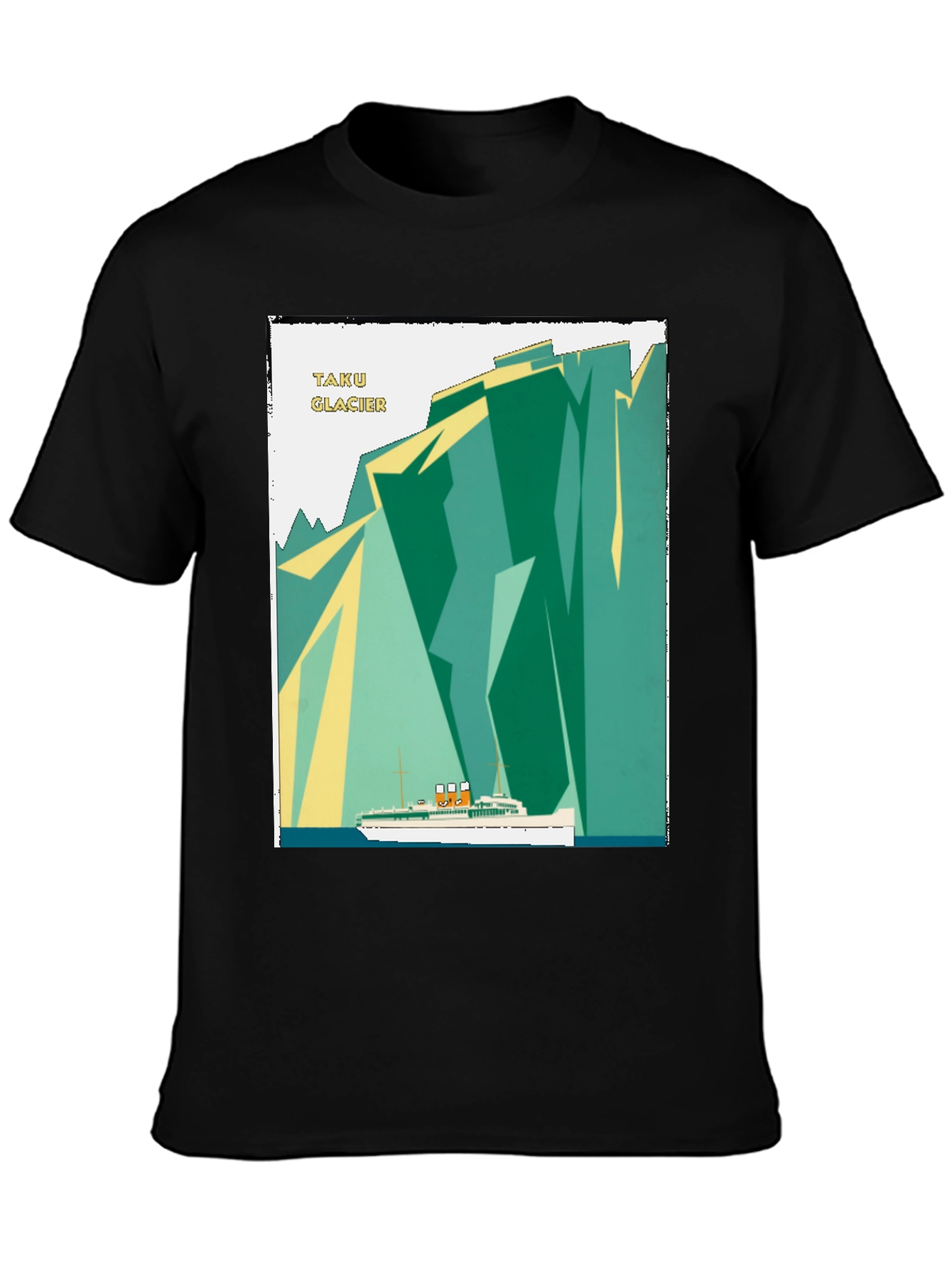 Black Taku Glacier Cruise Graphic Tee - Vintage Style view 3