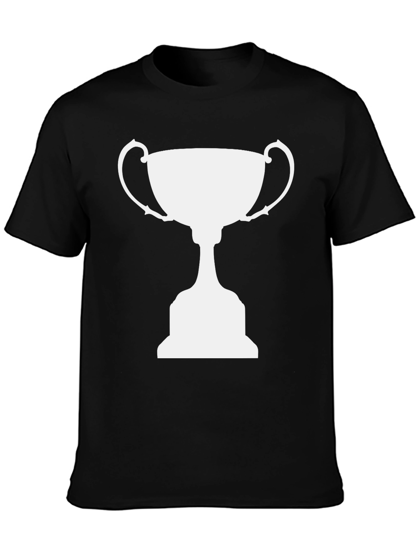 Black Champion Trophy Graphic Tee - Black Cotton T-Shirt view 3