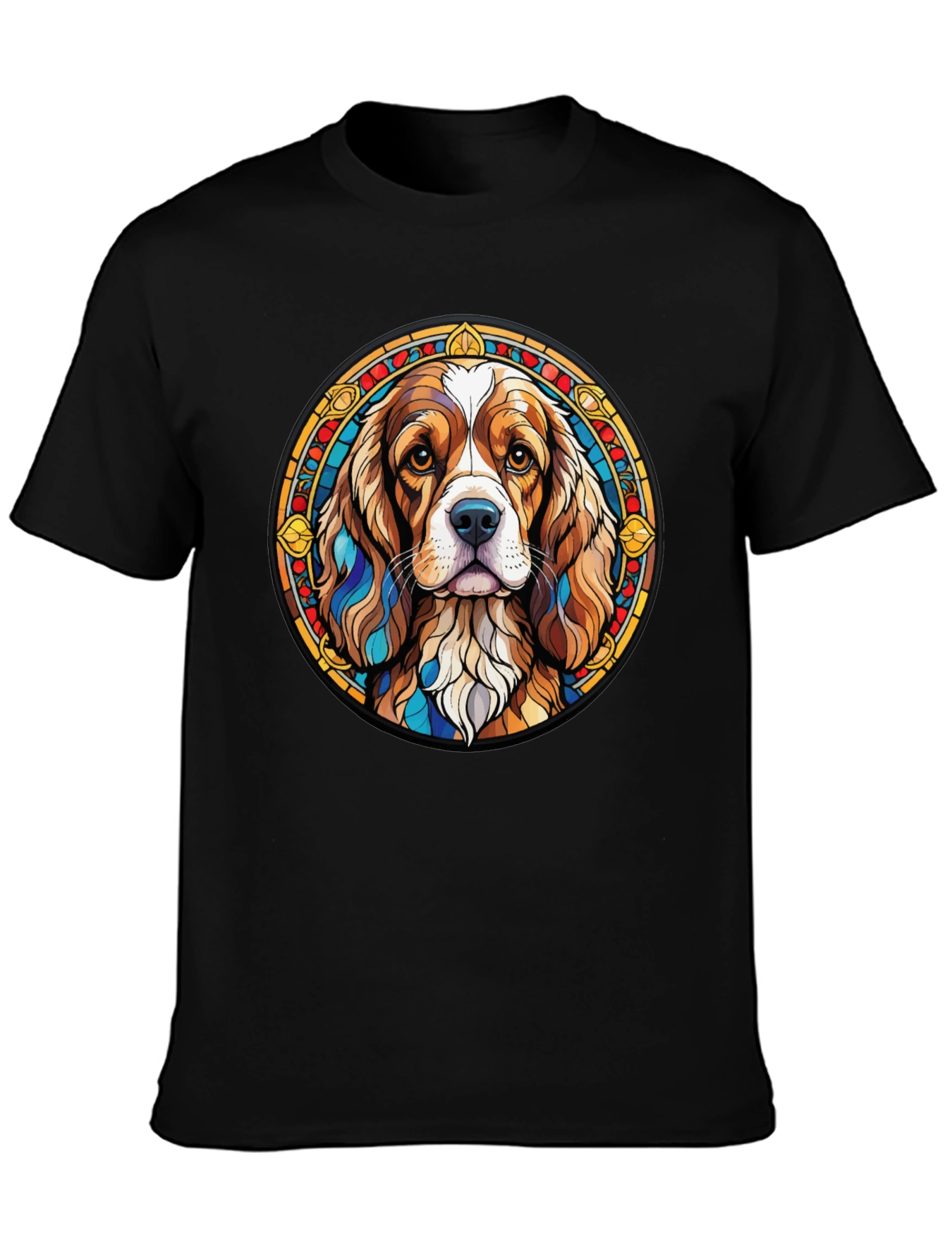 Black Dog Breed Graphic Tee - Stylish Round Design view 3