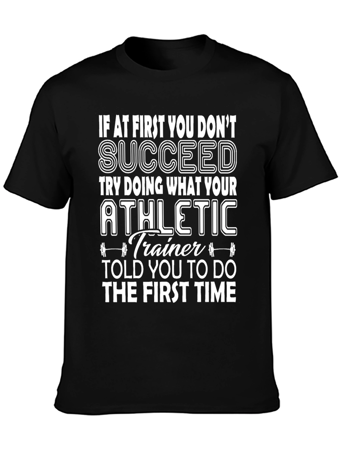 Black Athletic Trainer Workout T-Shirt view 3