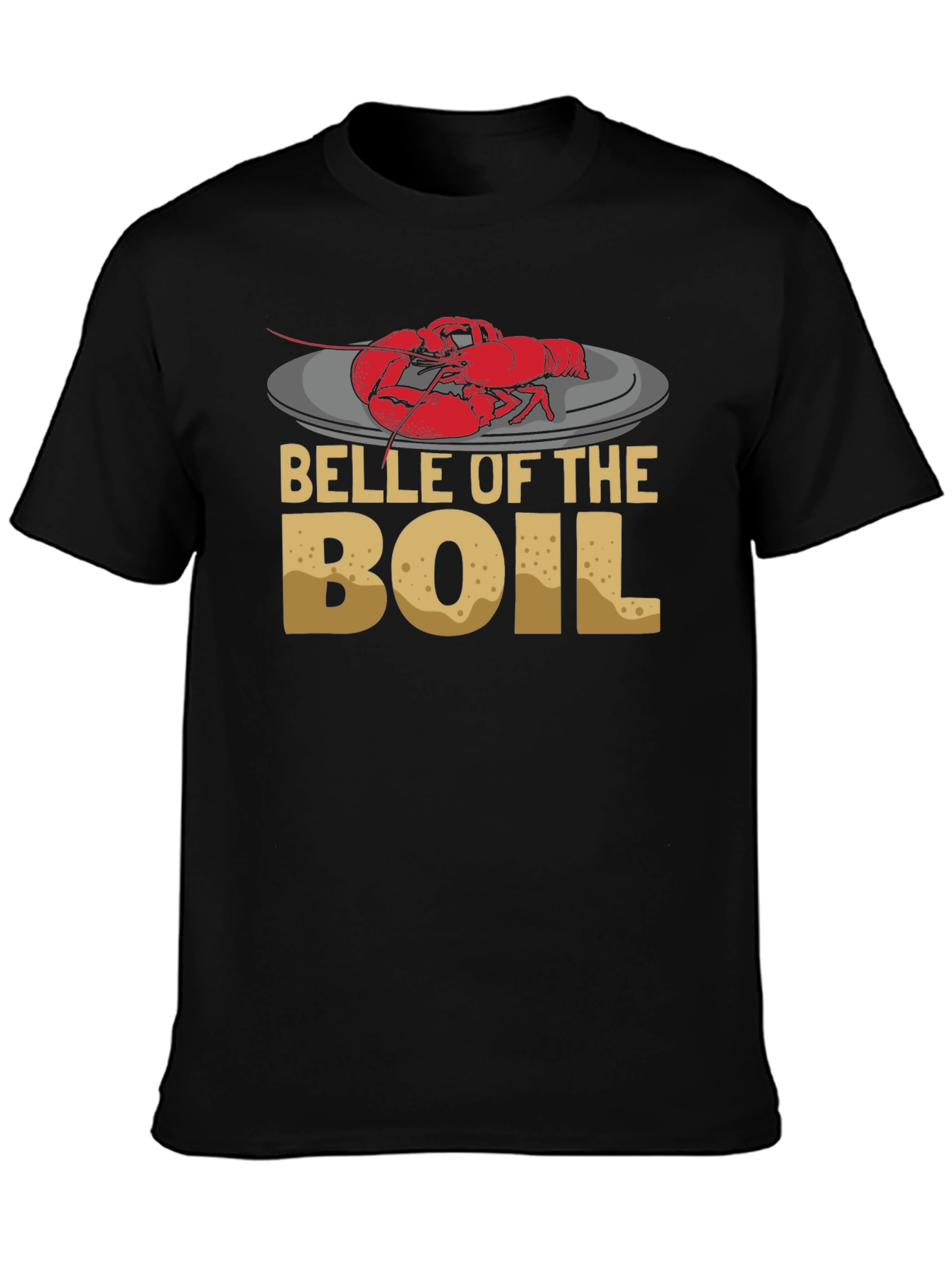Black Belle of the Boil Lobster T-Shirt view 3