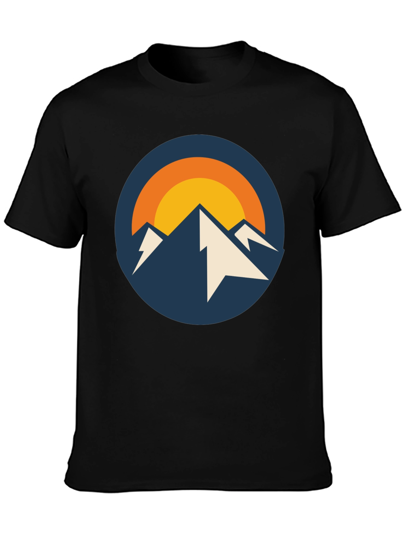 Black Mountain Peak Graphic Tee - Black view 3