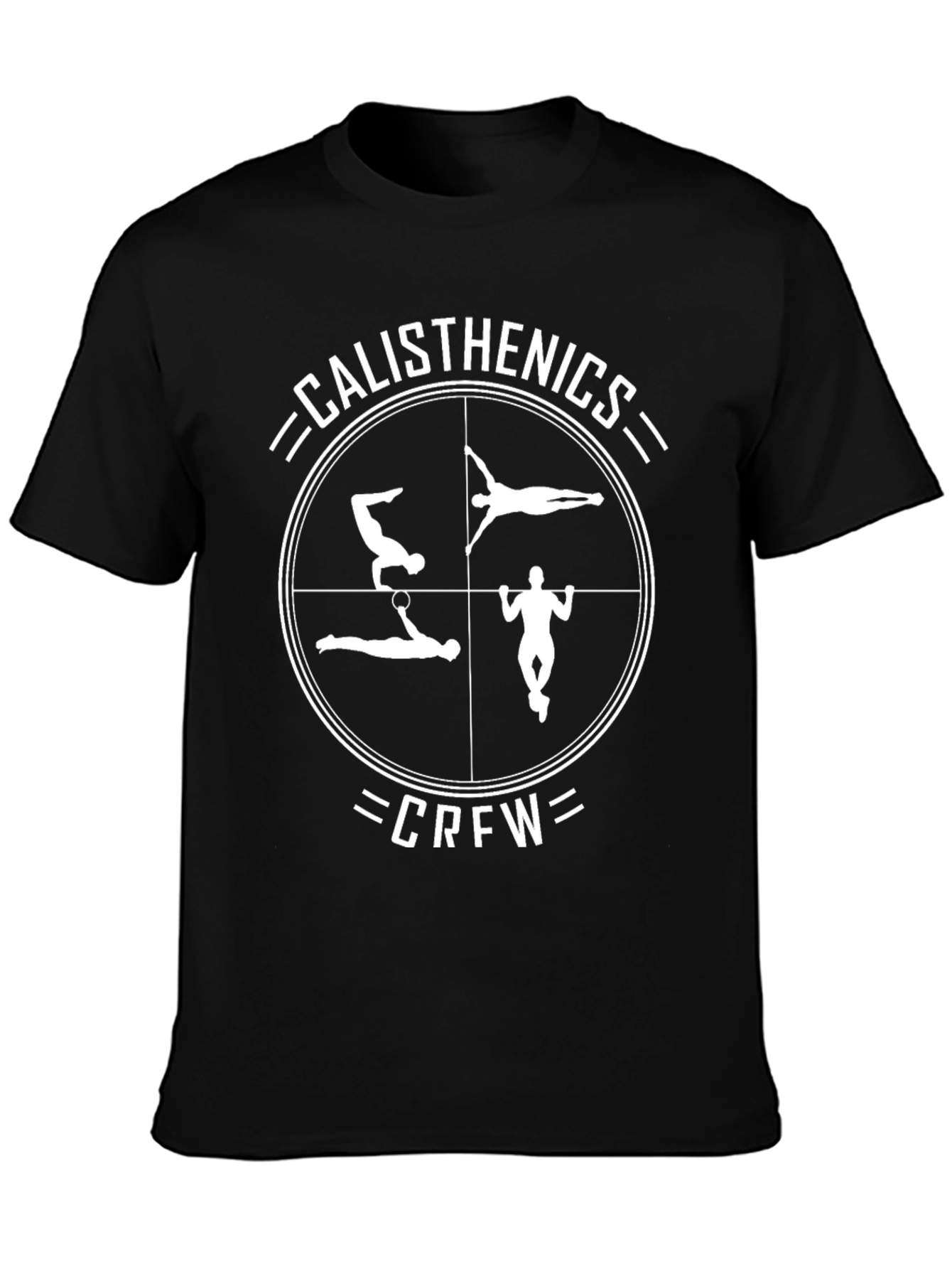 Black Calisthenics Crew Black Graphic T-Shirt view 3
