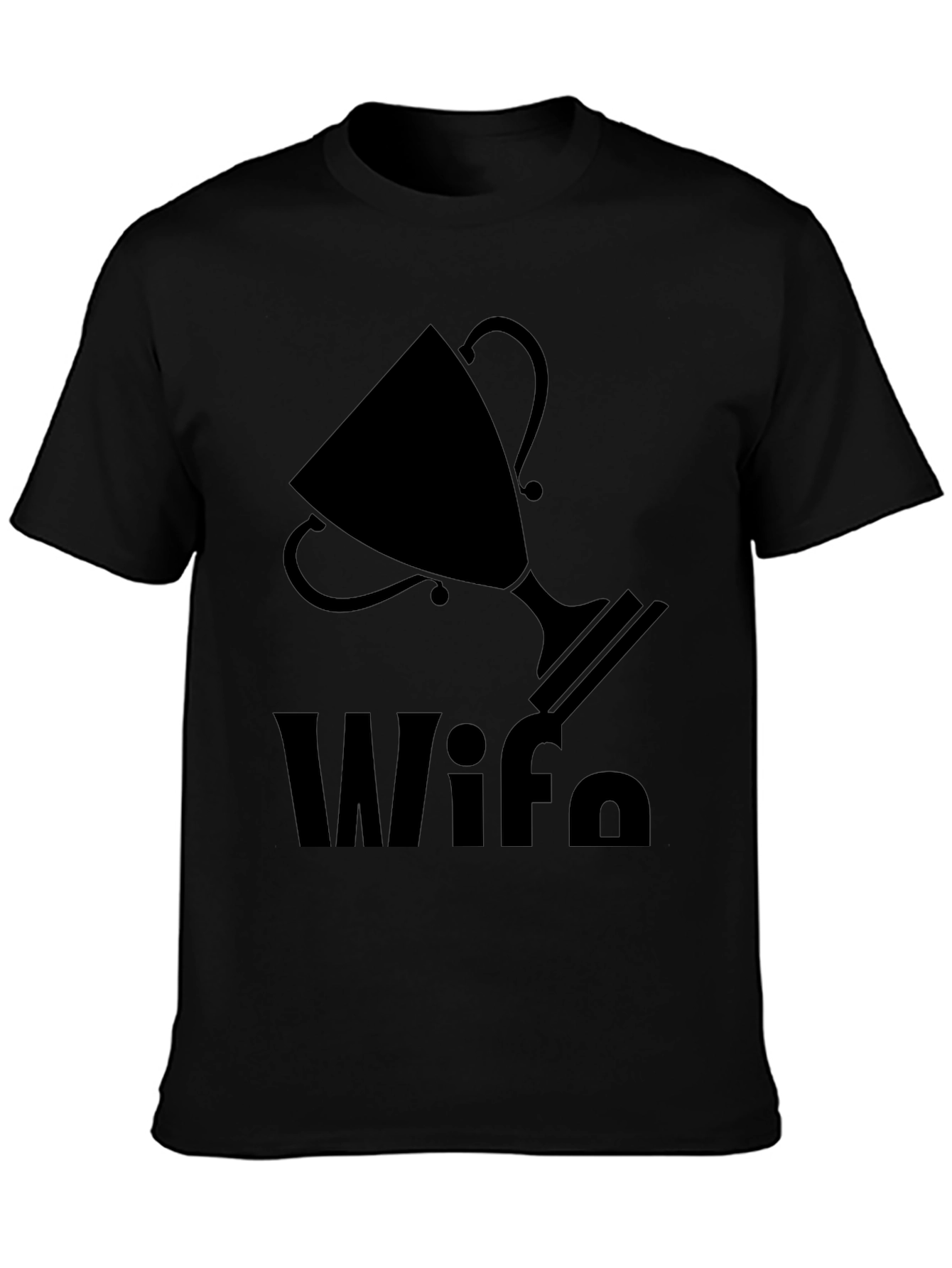 Black Wife Trophy Graphic T-Shirt view 3