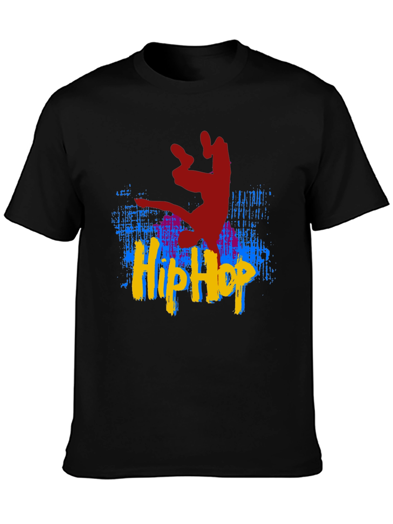 Black Hip Hop Dance T-Shirt - Black view 3