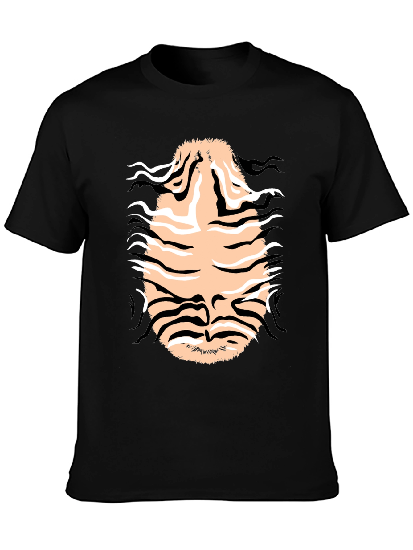 Black Tiger Stripe Graphic Tee - Unleash Your Wild Side! view 3