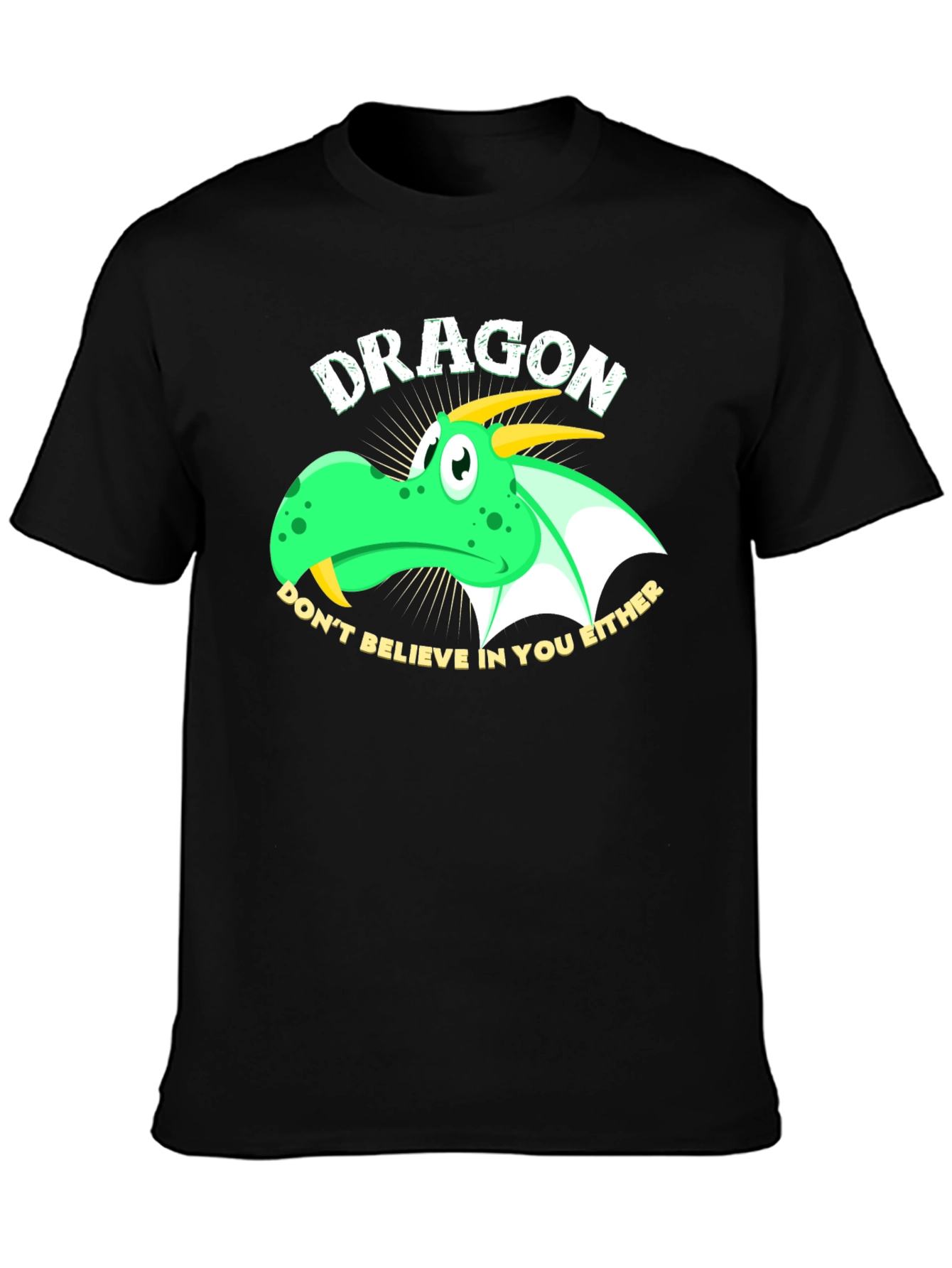 Black Dragon Don't Believe T-Shirt view 3
