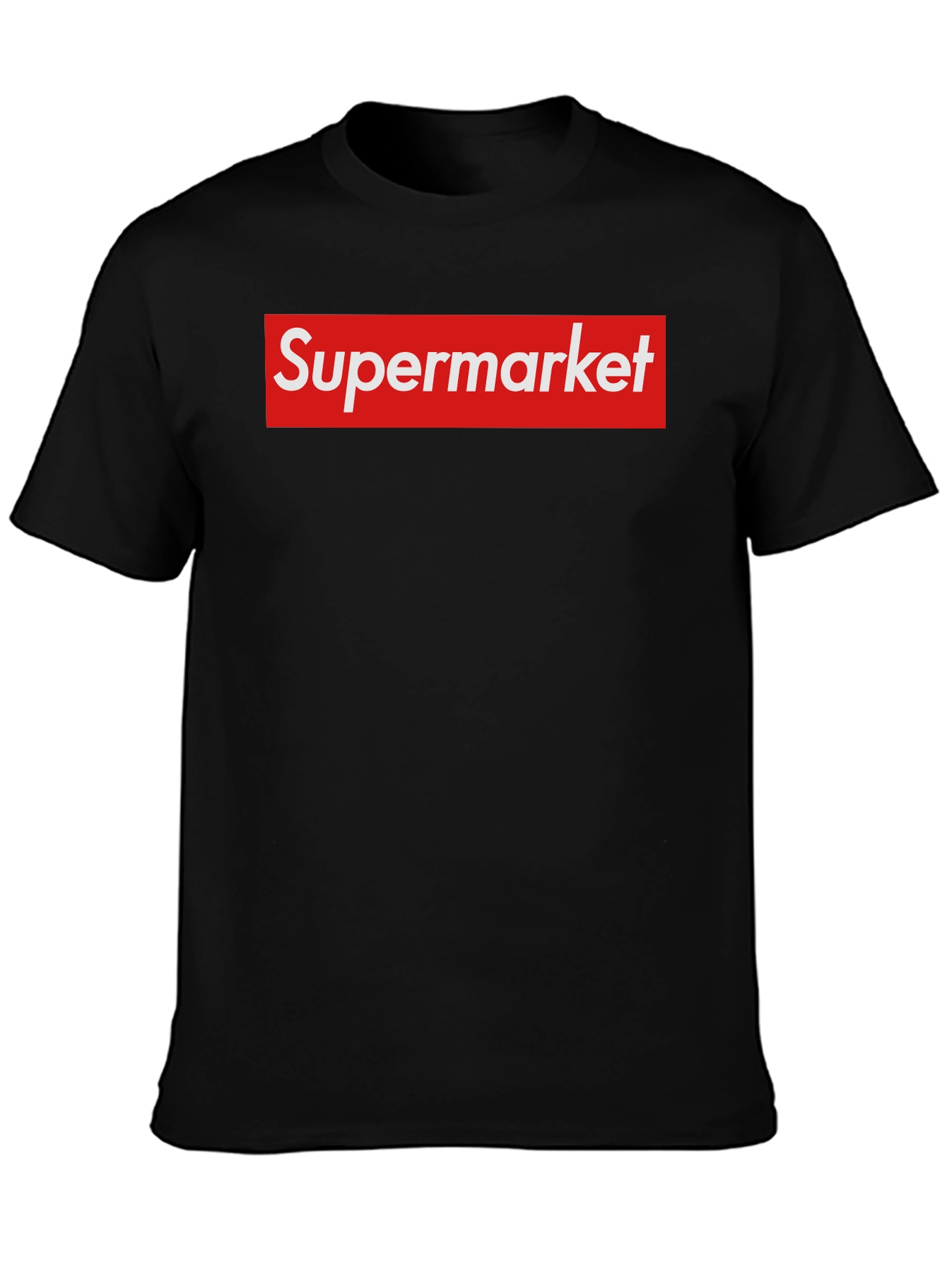 Black Supermarket Funny Parody Graphic T-Shirt view 3