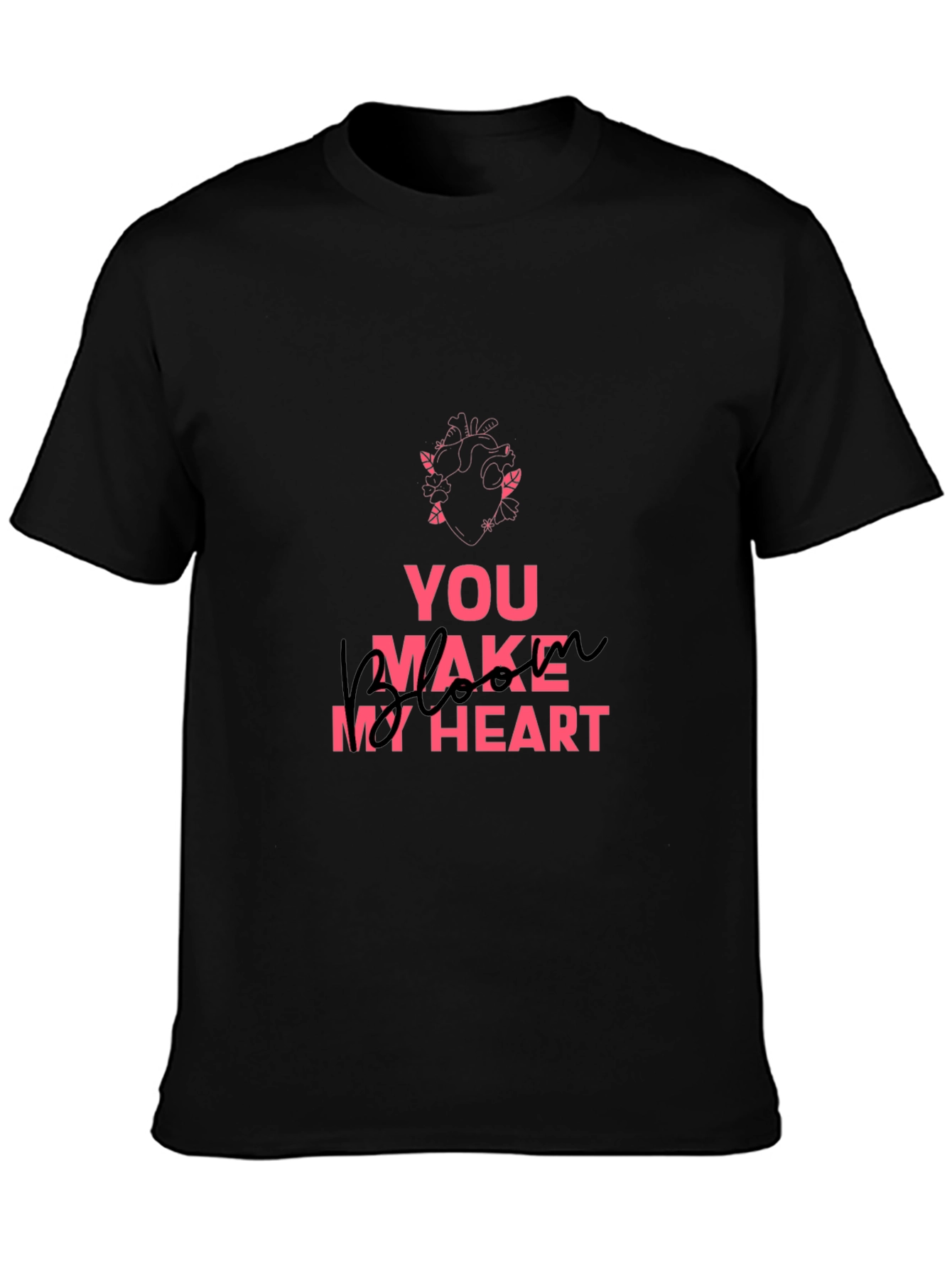 Black You Make My Heart Awake Graphic Tee view 3