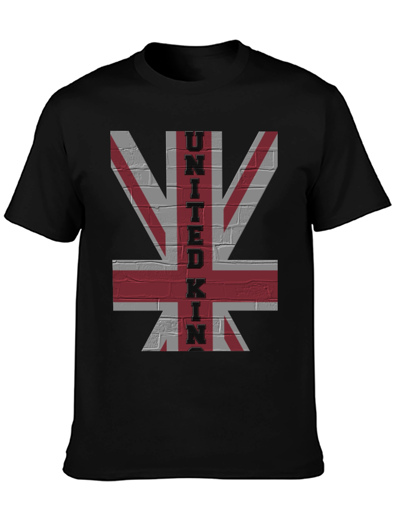 United Kingdom Flag Brick Wall Graphic Tee - 3