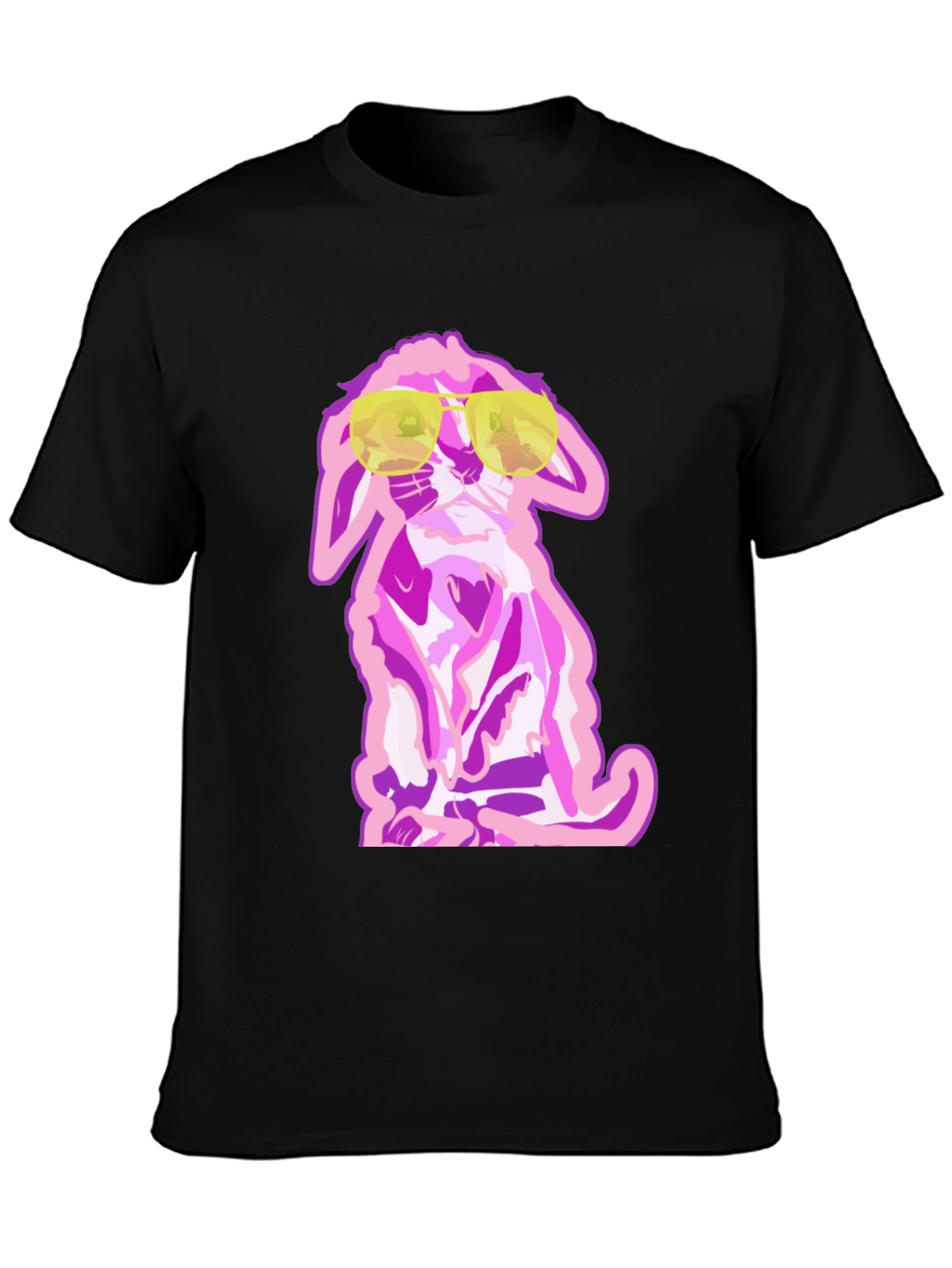 Black Cool Dog T-Shirt - Stylish Graphic Tee view 3