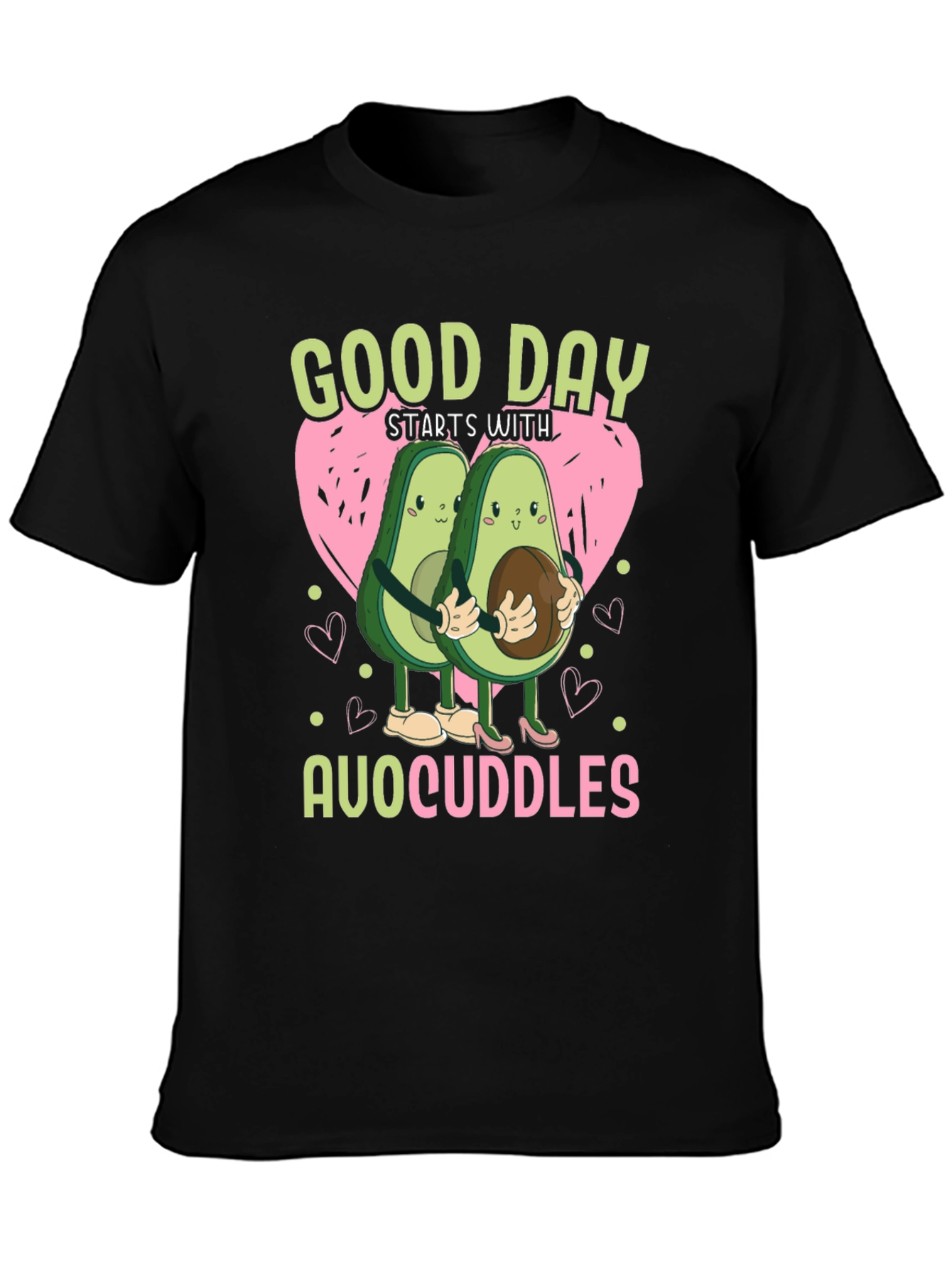 Black AvoCuddles T-Shirt view 3