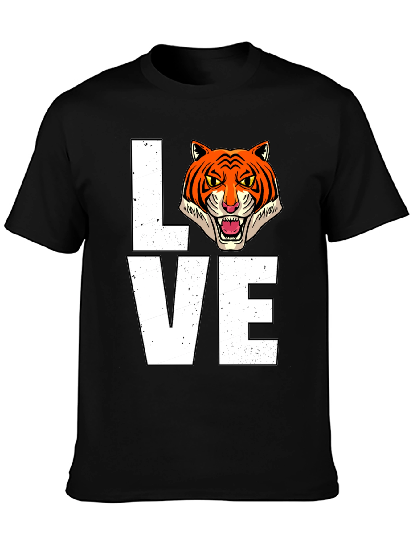 Black Tiger Love Graphic T-Shirt view 3