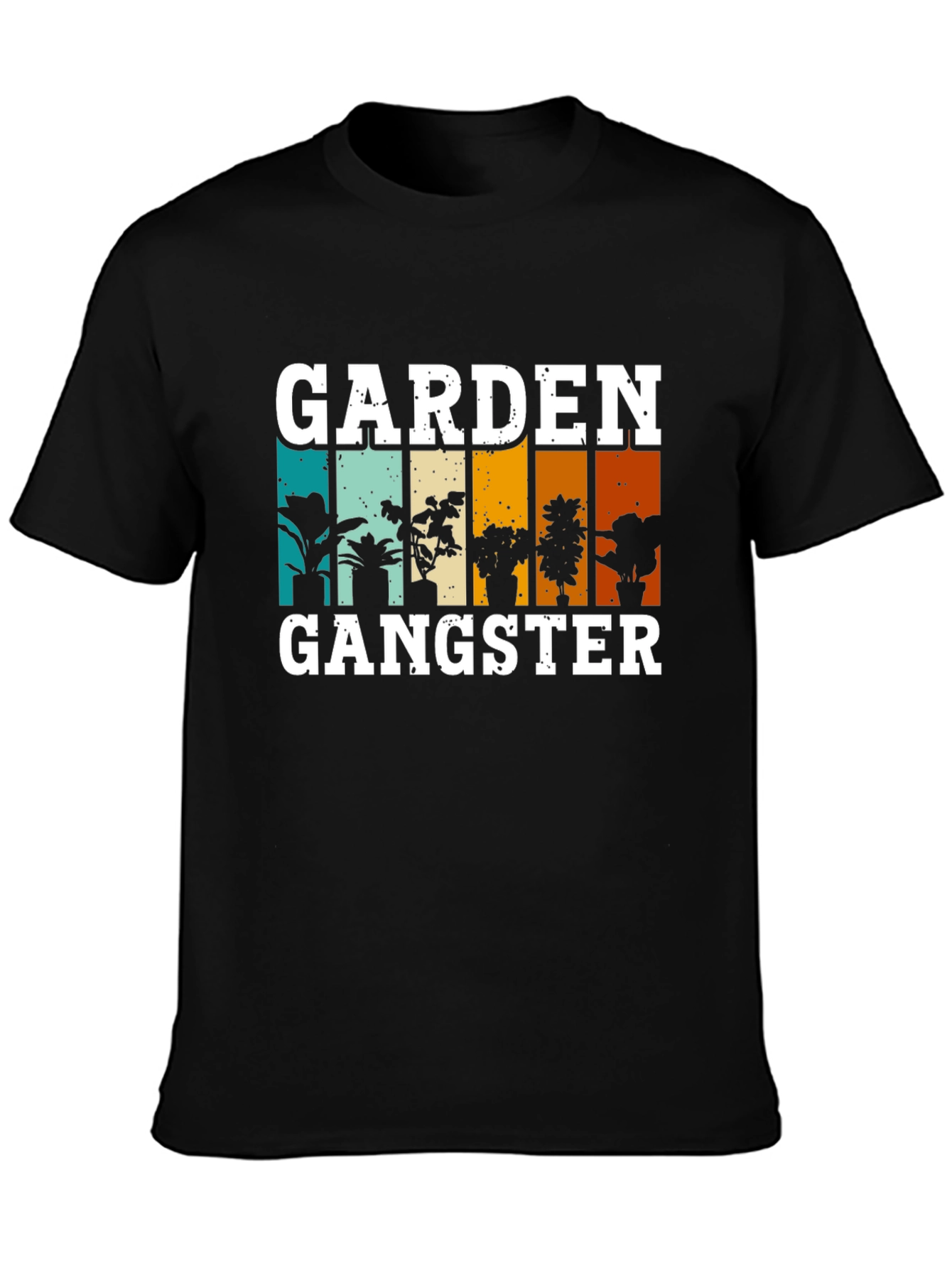 Black Garden Gangster T-Shirt - Plant Lover Tee view 3