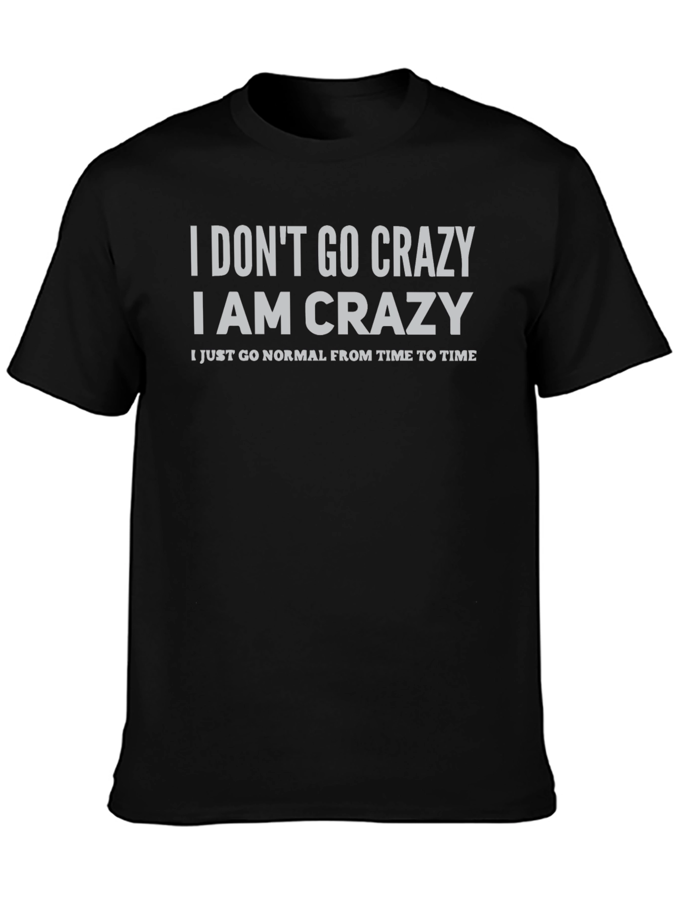 Black Crazy Statement T-Shirt view 3