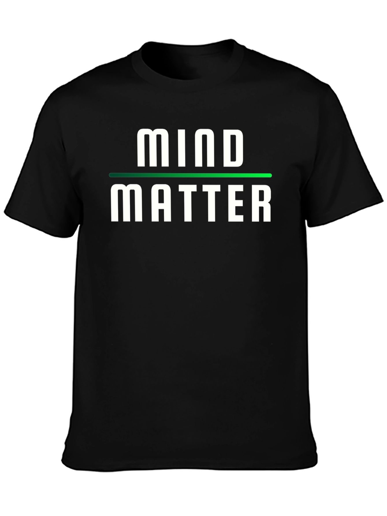 Black Mind Over Matter T-Shirt - Stylish Graphic Tee view 3