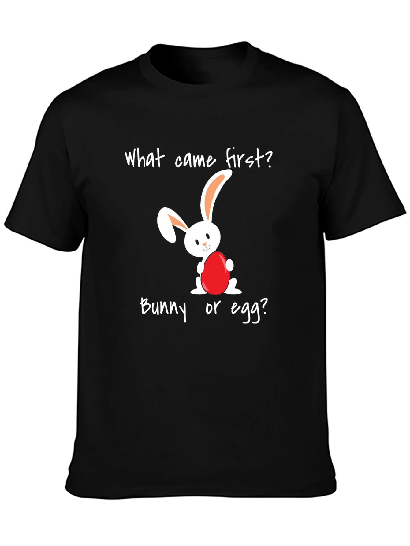 Black Bunny or Egg T-Shirt view 3