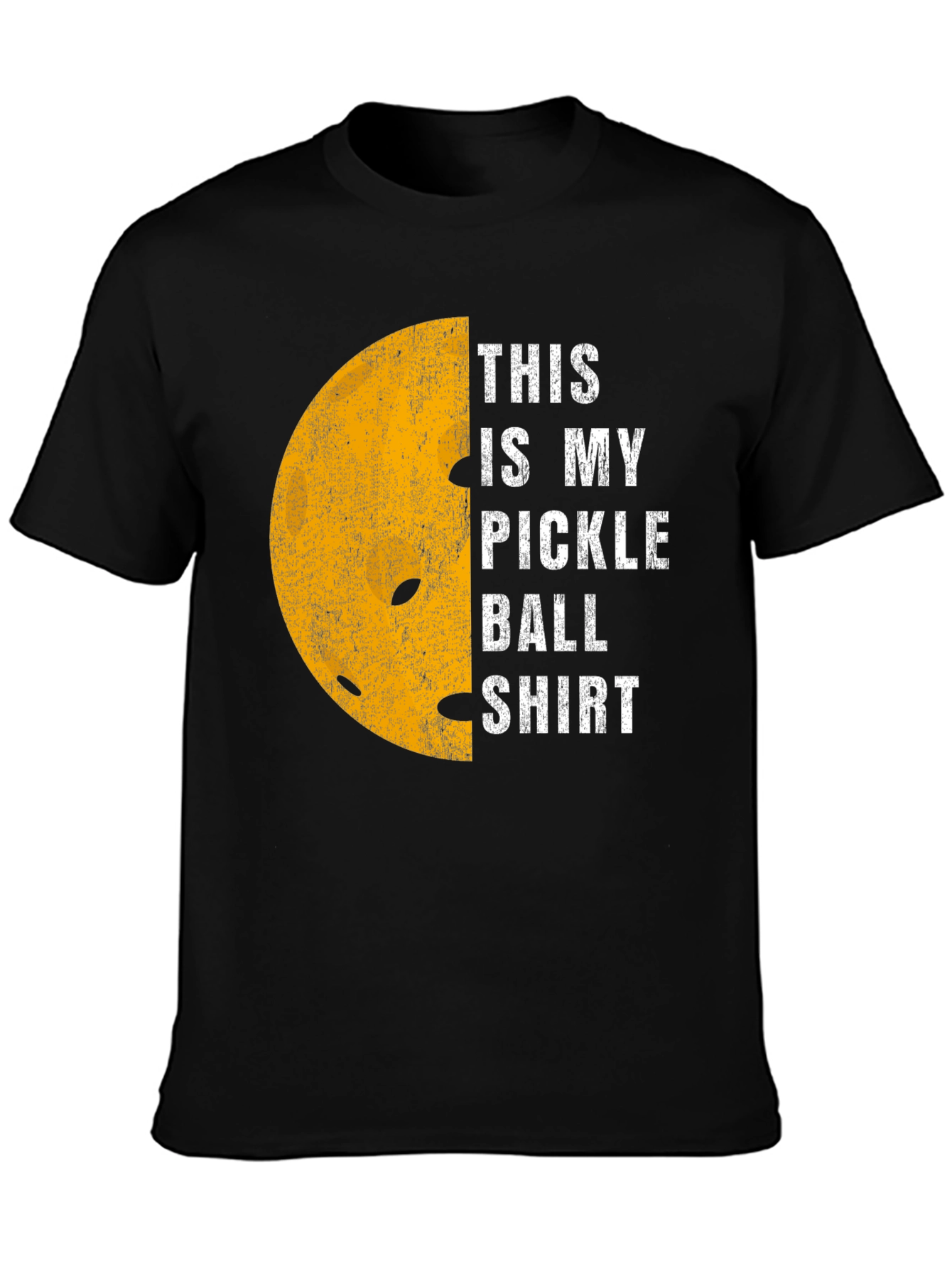 Black Pickleball Shirt - Funny Pickle Ball T-Shirt view 3