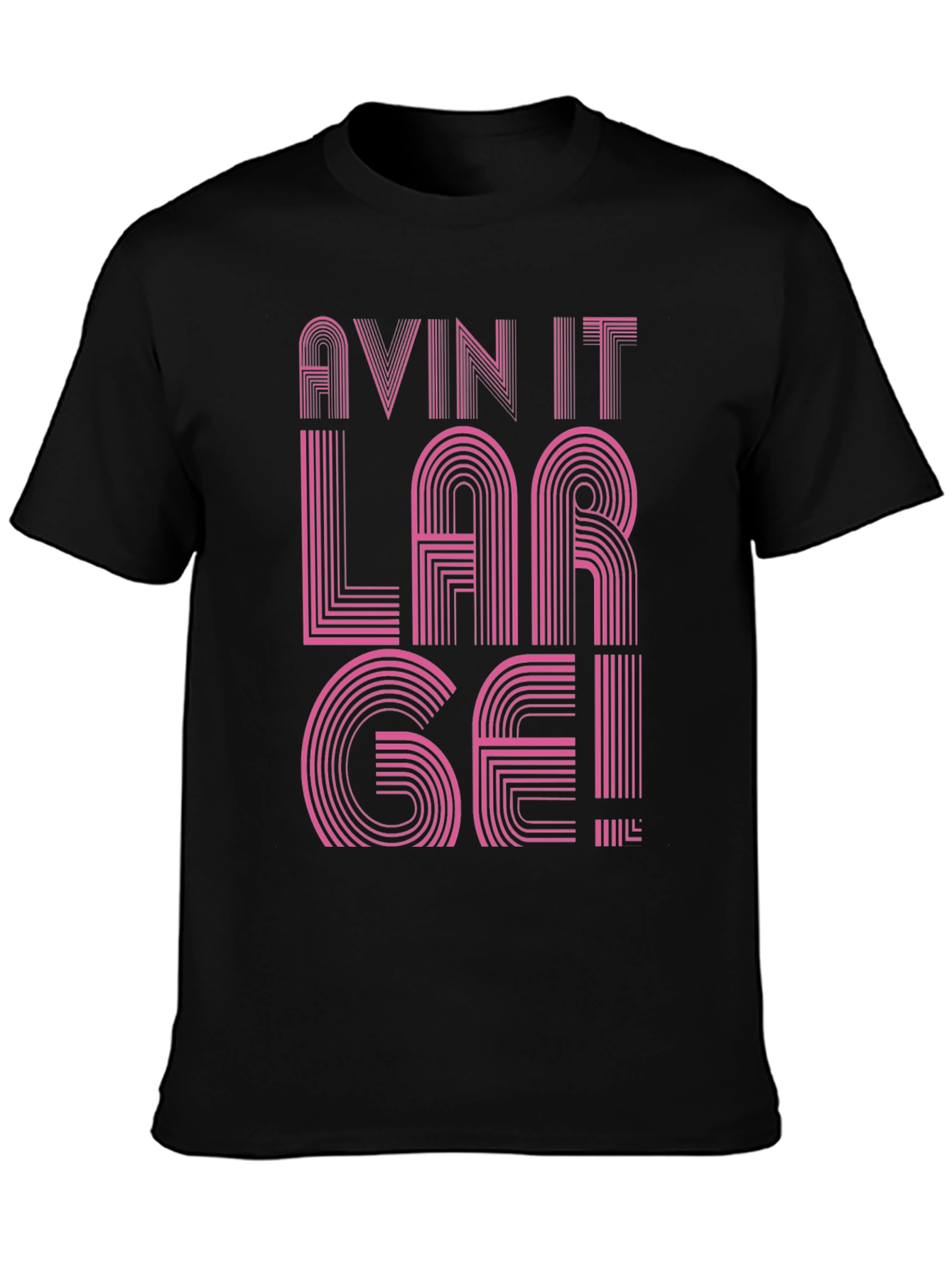 Black Avin It Large Graphic Tee - Black view 3