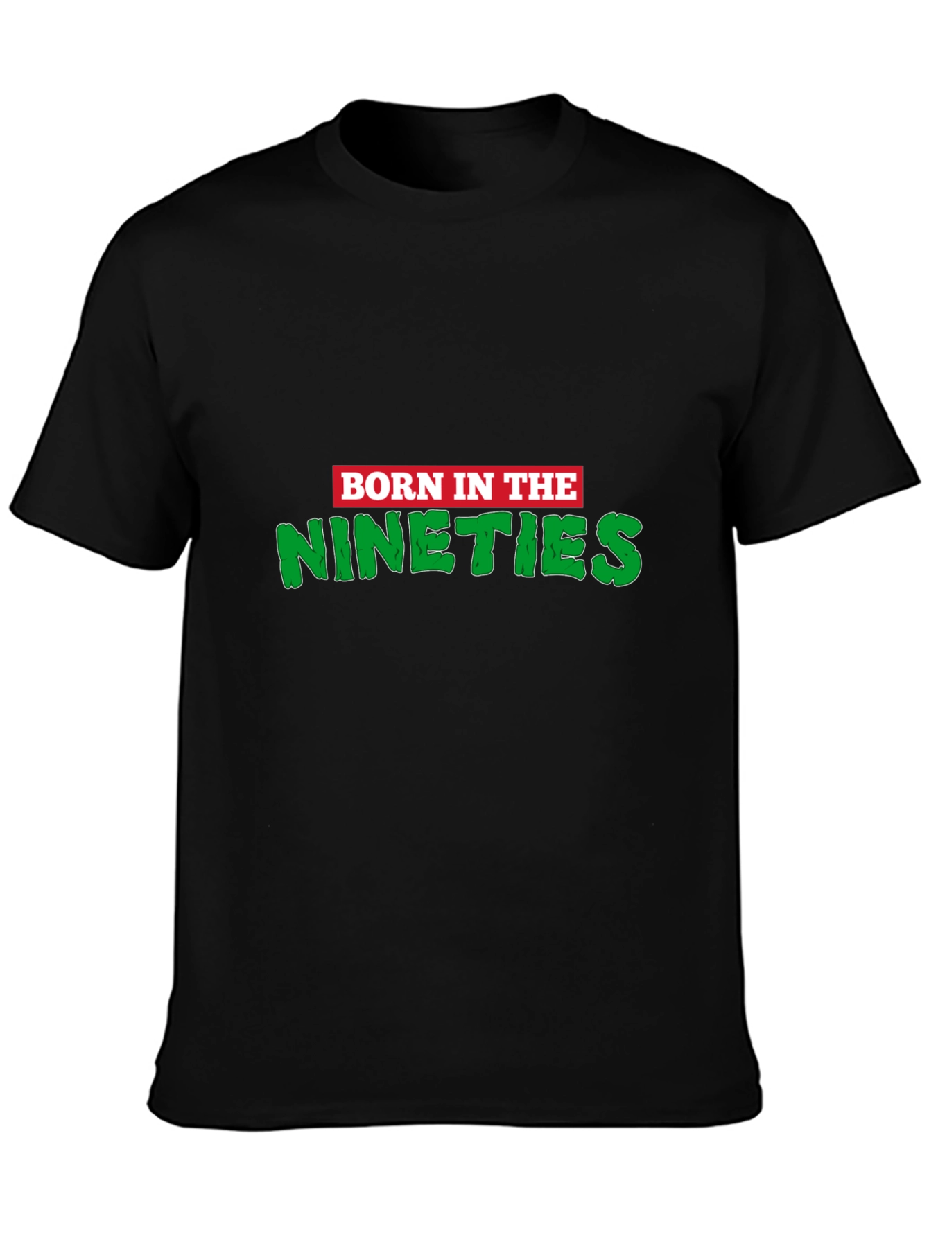 Black Born in the Nineties Graphic Tee view 3