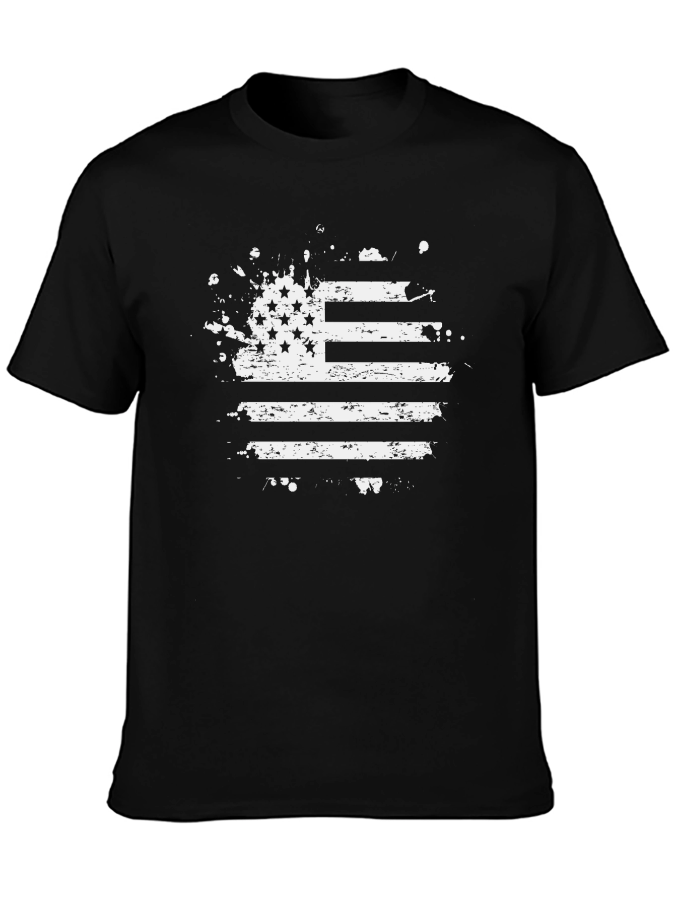 Distressed American Flag Graphic T-Shirt - 3