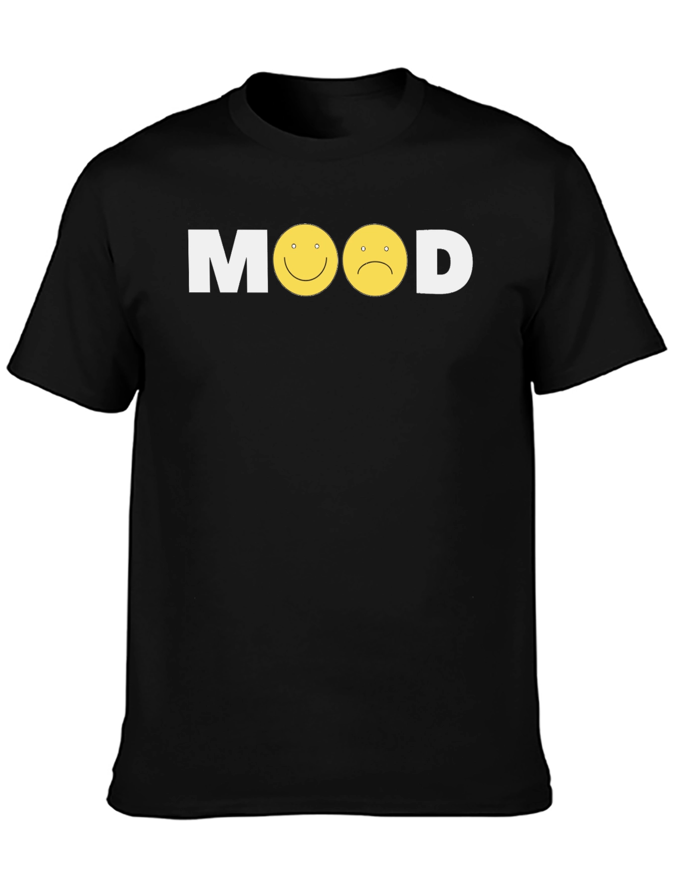 Black Mood Graphic Tee - Men's Black T-Shirt view 3