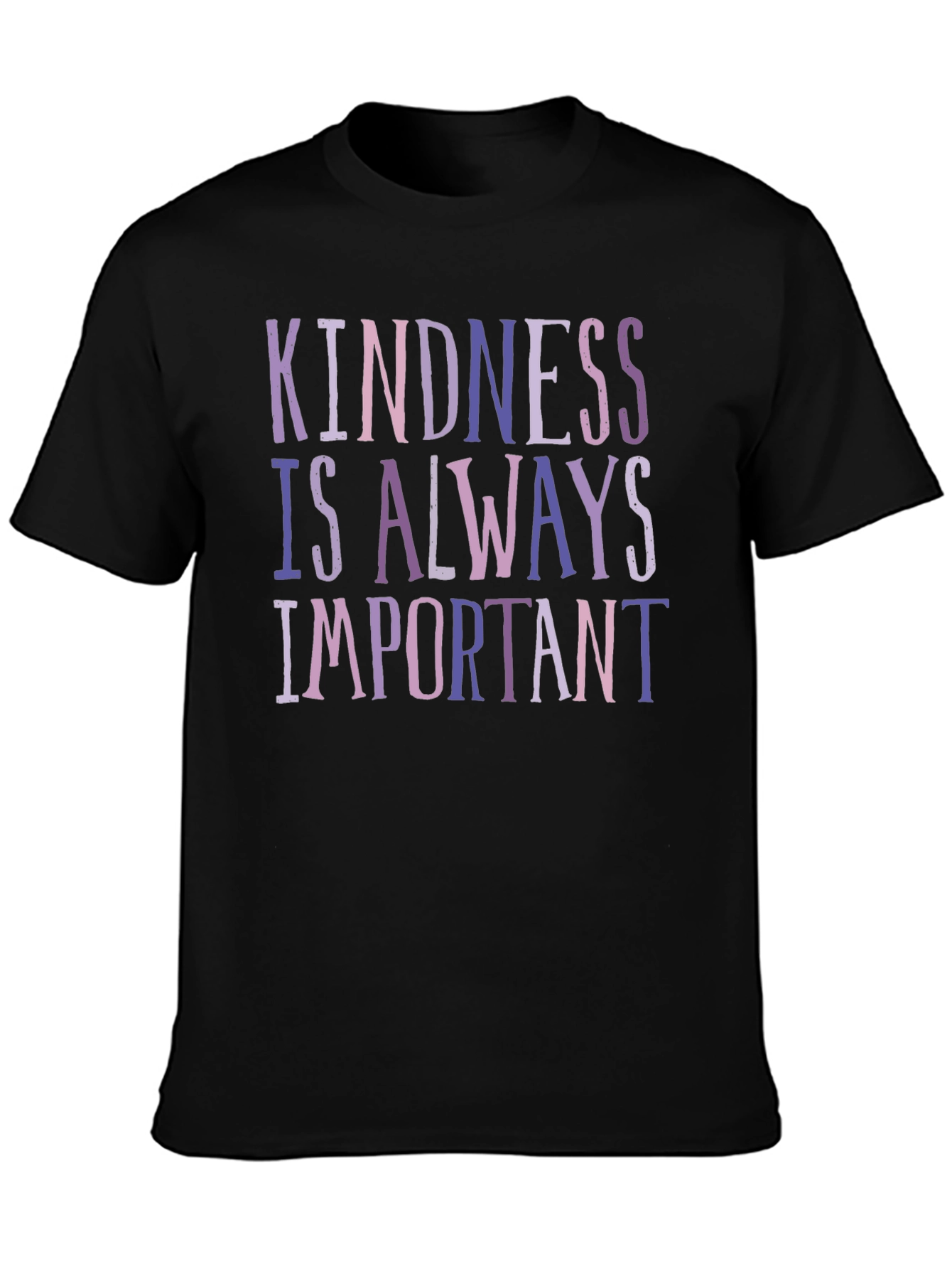 Black Kindness Is Always Important Graphic Tee view 3