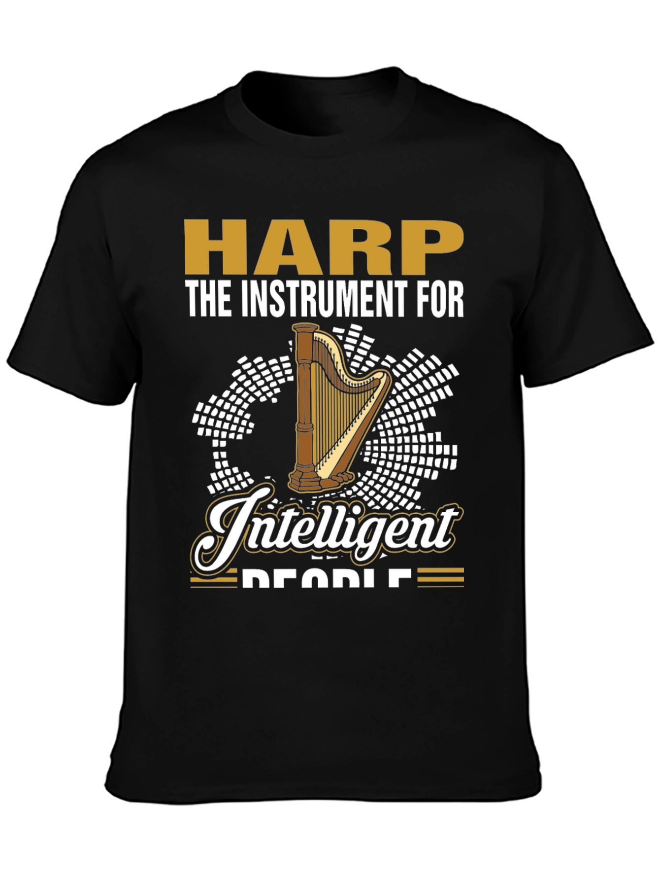 Black Harp Intelligent People T-Shirt view 3