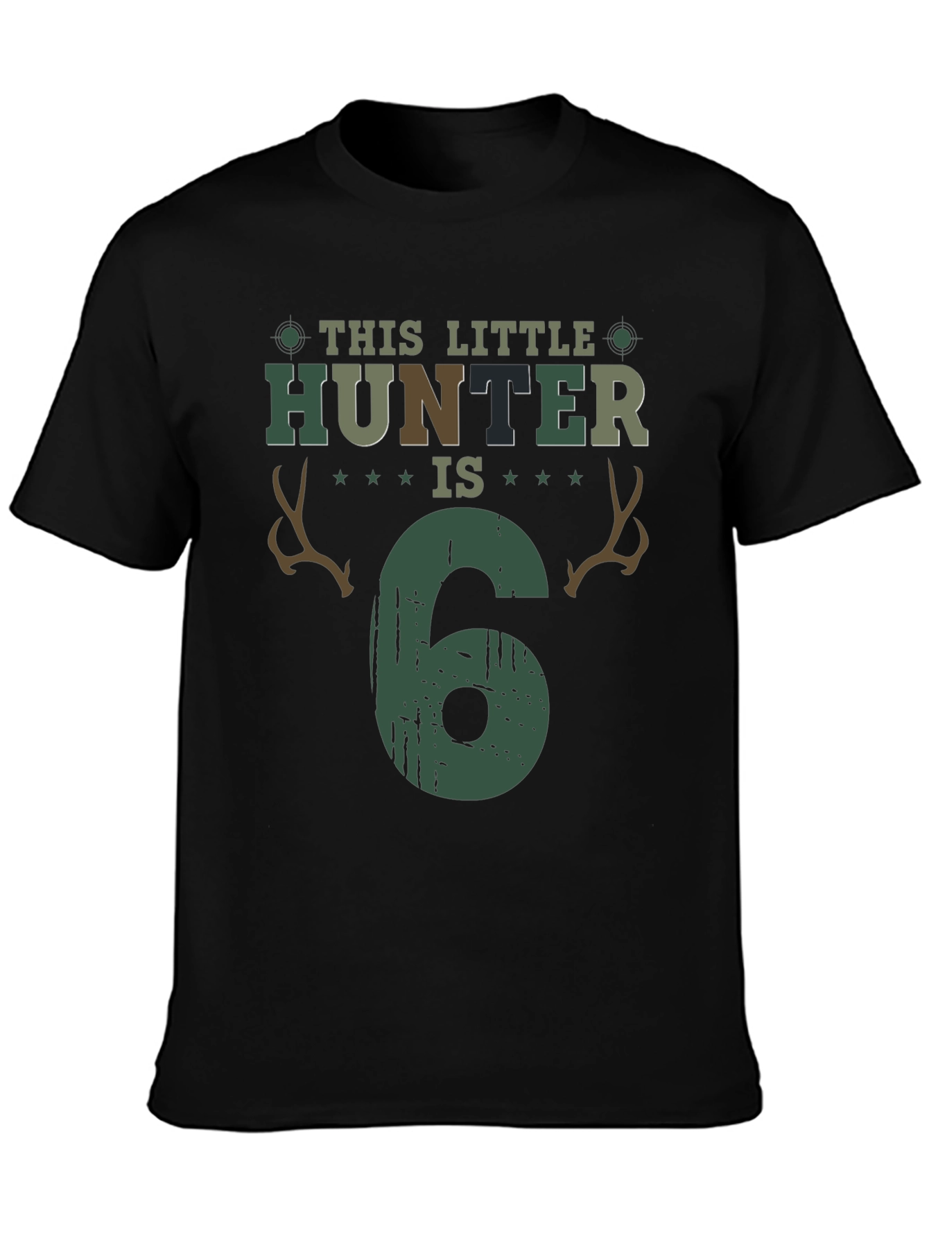 Little Hunter 6th Birthday T-Shirt - 3